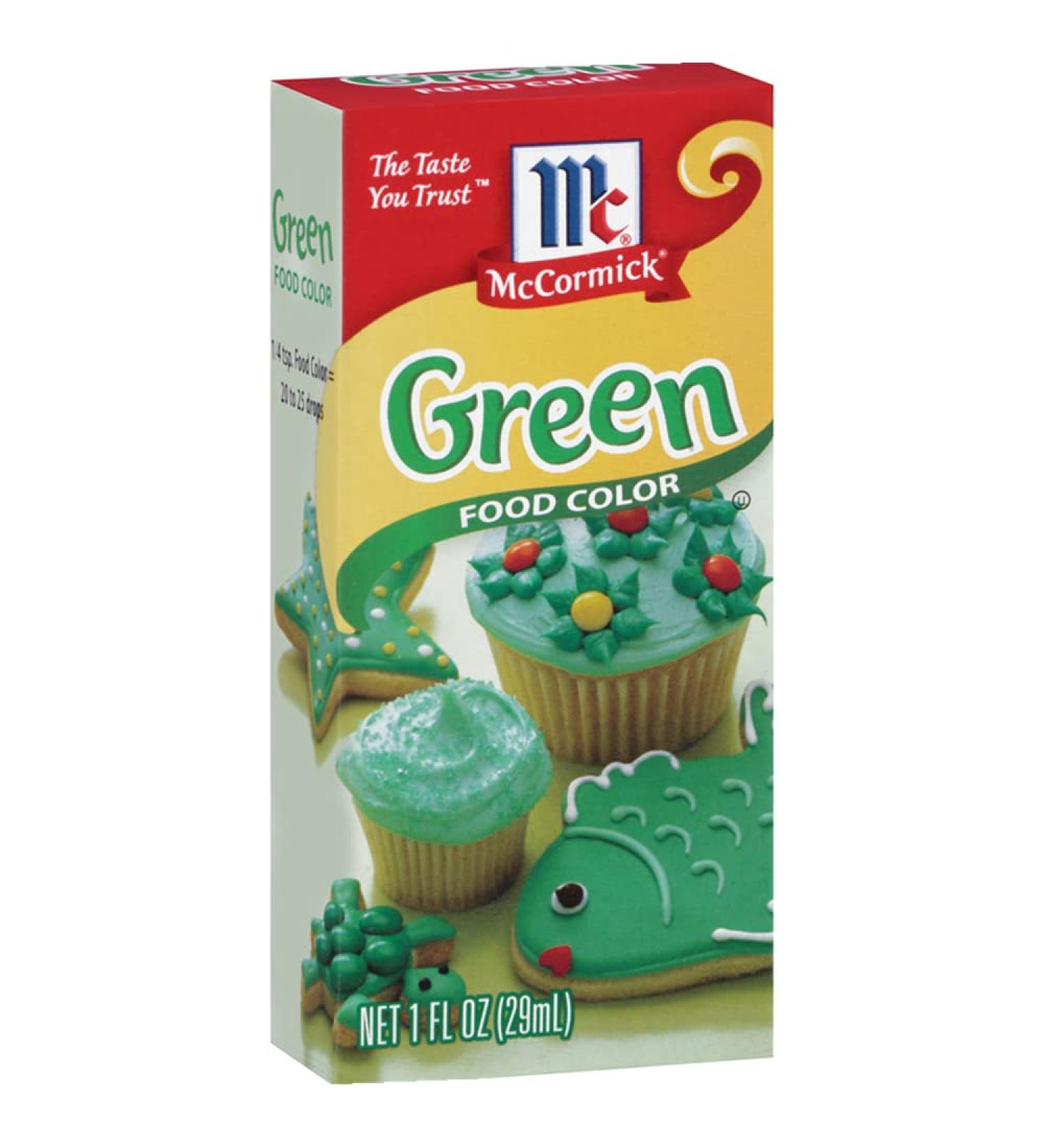 McCormick Green Food Color 1 fl oz - Vibrant Natural Coloring for Baking and Cooking - Buy Online on SooperMarket.com
