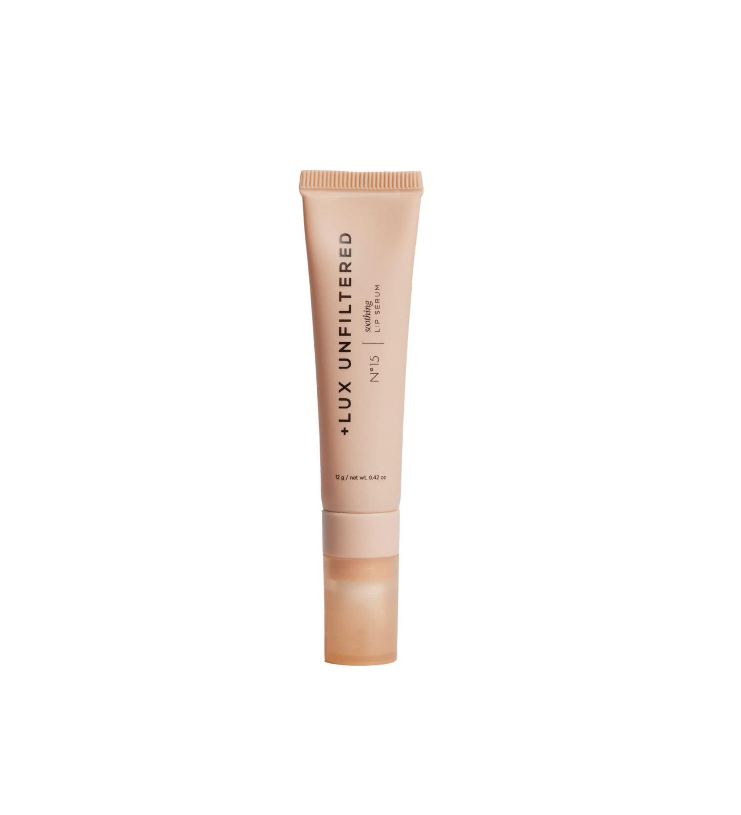 Lux Unfiltered N 15 Soothing Lip Serum | Fragrance Free Vegan Balm | Hyaluronic Acid, Squalane, Liquid Shea Butter | Hydrating & Moisturizing Formula - Buy Online on SooperMarket.com