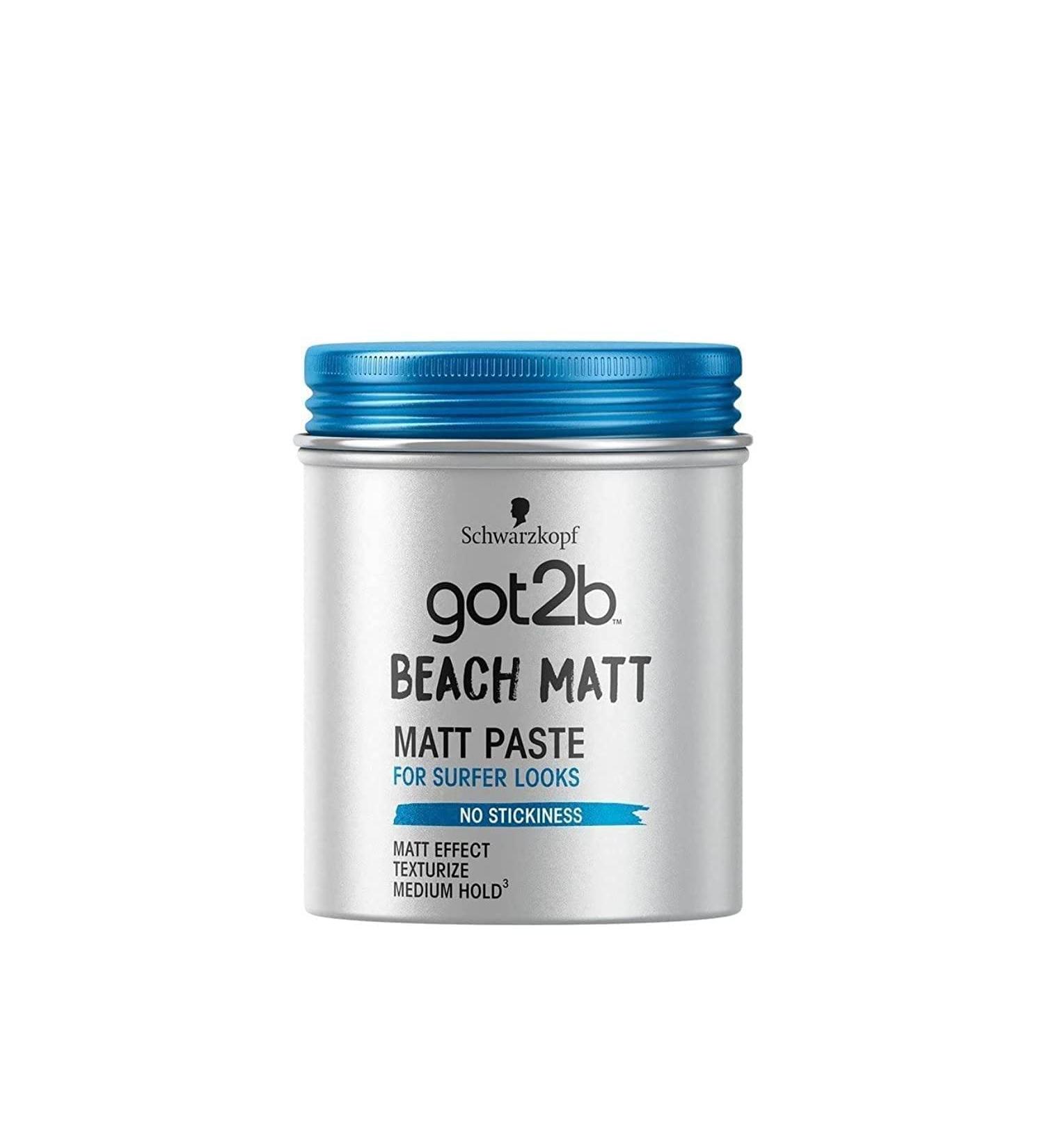 Got2b Beach Matt Medium Hold Hair Paste 100ml - Matt Texture, No Stickiness - Buy Online on SooperMarket.com
