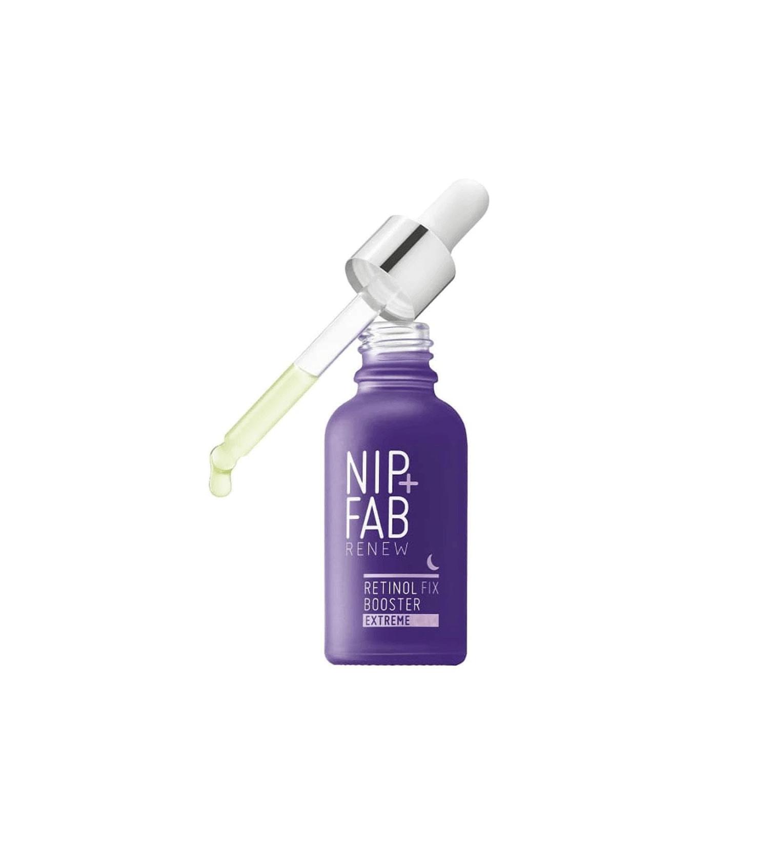 Nip + Fab Retinol Fix Booster Extreme 0.3% Retinol Liquid Drops for Face with Aloe Vera Anti-Aging for Fine Lines and Wrinkles 30 ml