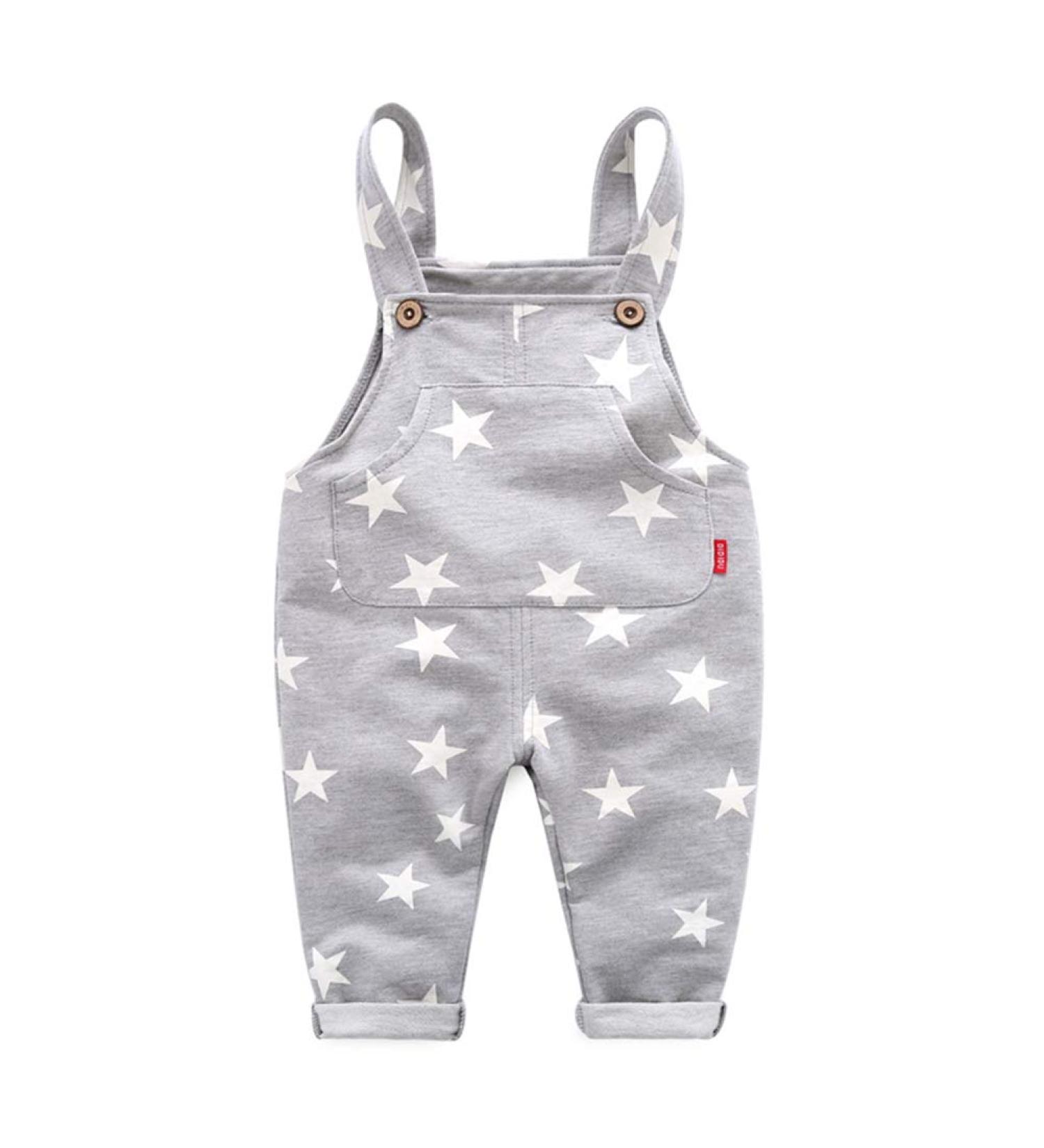 Mud Kingdom Little Boys Star Overalls - 3 Years, Gray - Buy Online on SooperMarket.com