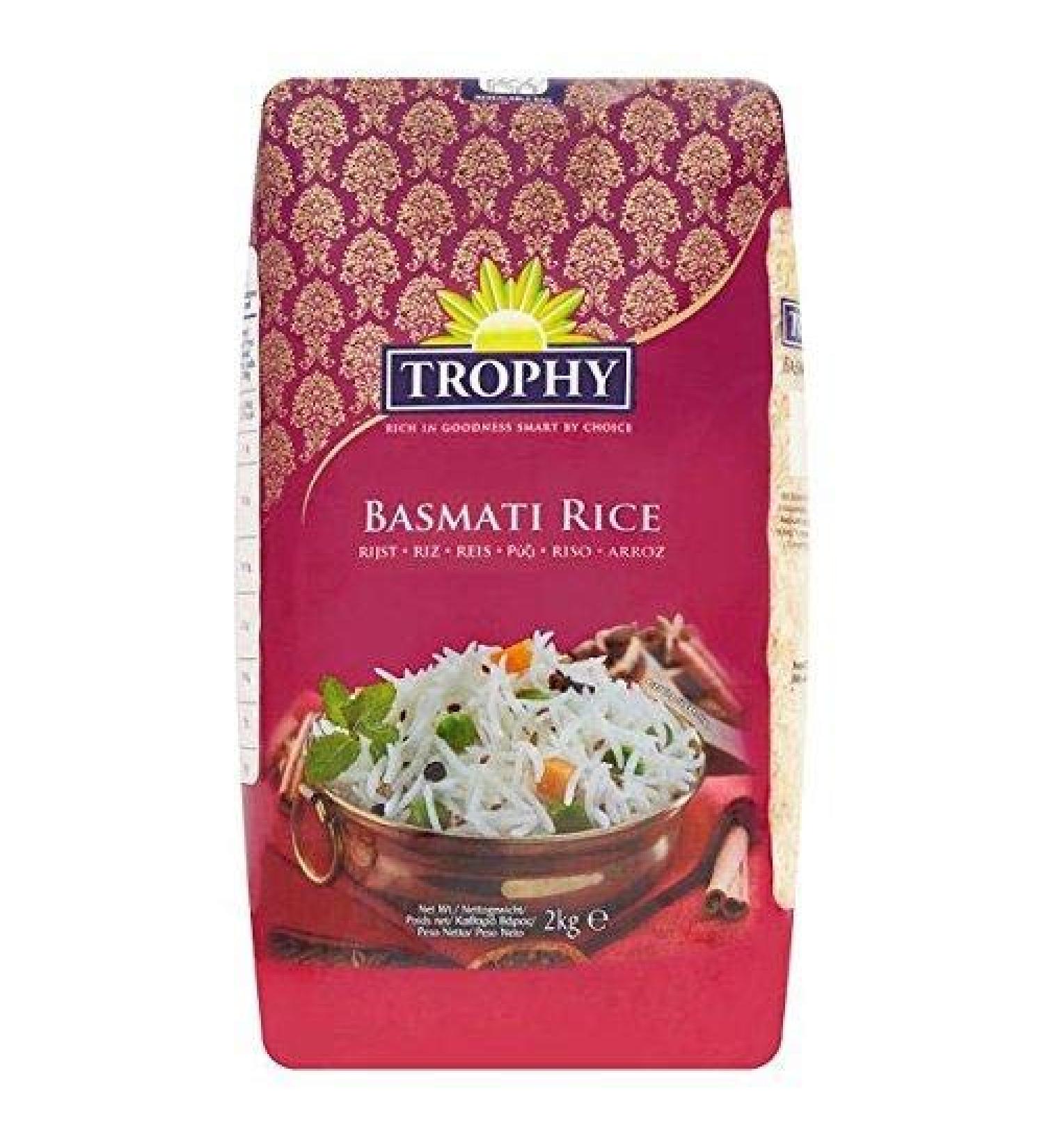 Trophy Basmati Rice - 1 x 2kg