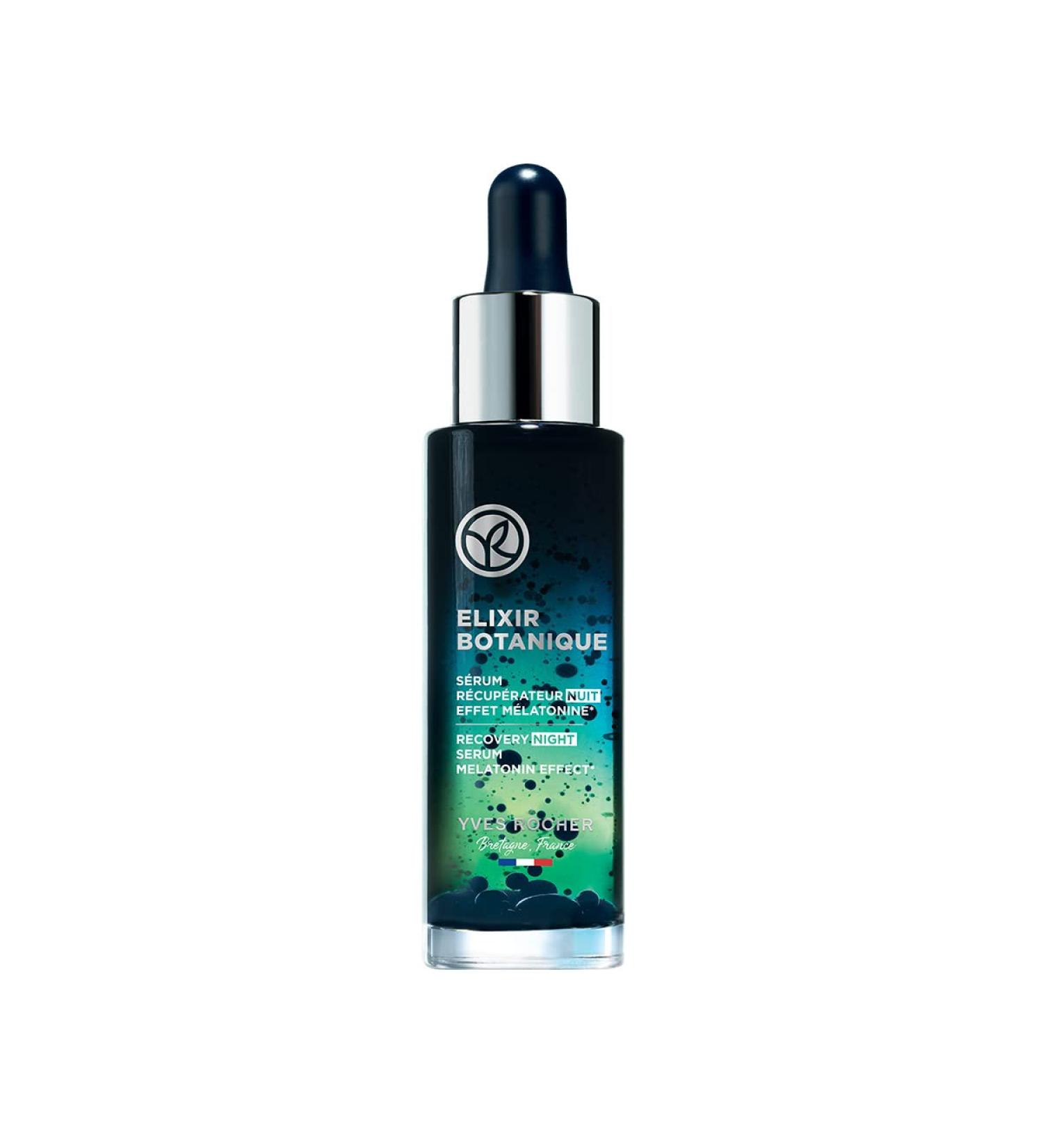 Yves Rocher Elixir Botanique Recovery Night Serum - Revitalize & Strengthen Skin | 1.01 Fl Oz - International Shipping Available - Buy Online on SooperMarket.com