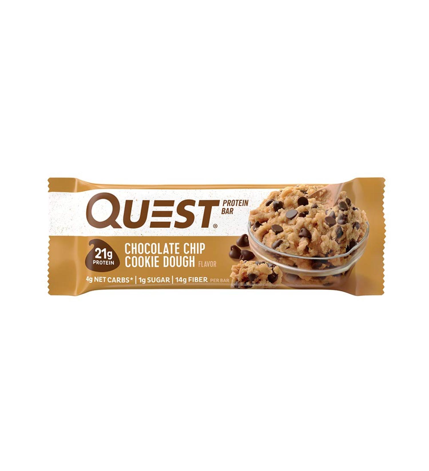 Quest Protein Bar - Chocolate Chip Cookie Dough  - 1 Bar - GoSupps.com - Buy Online on SooperMarket.com