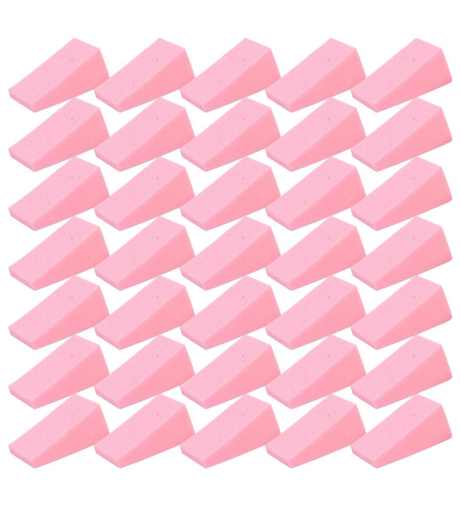 FRCOLOR 30pcs Mini Makeup Sponges - Triangular Powder Puff & Cosmetic Applicator - Small Makeup Wedges for Flawless Application - Buy Online on SooperMarket.com