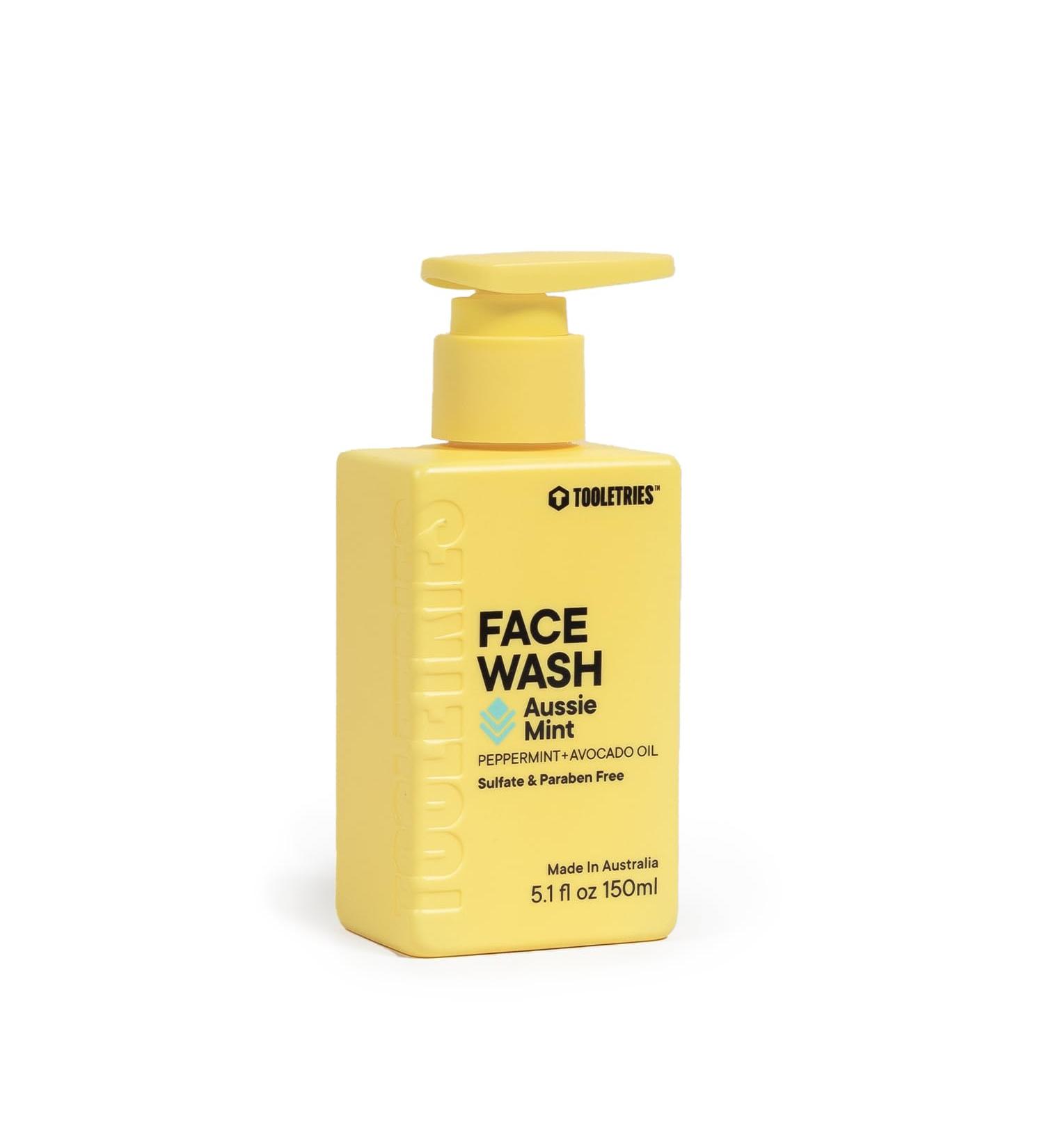 Tooletries Hydrating Men s Face Wash - Aussie Mint Scent | Sulphate & Paraben Free | Moisturising Peppermint & Avocado Oil | Naturally Foaming Deep Cleansing - 150ml - Buy Online on SooperMarket.com