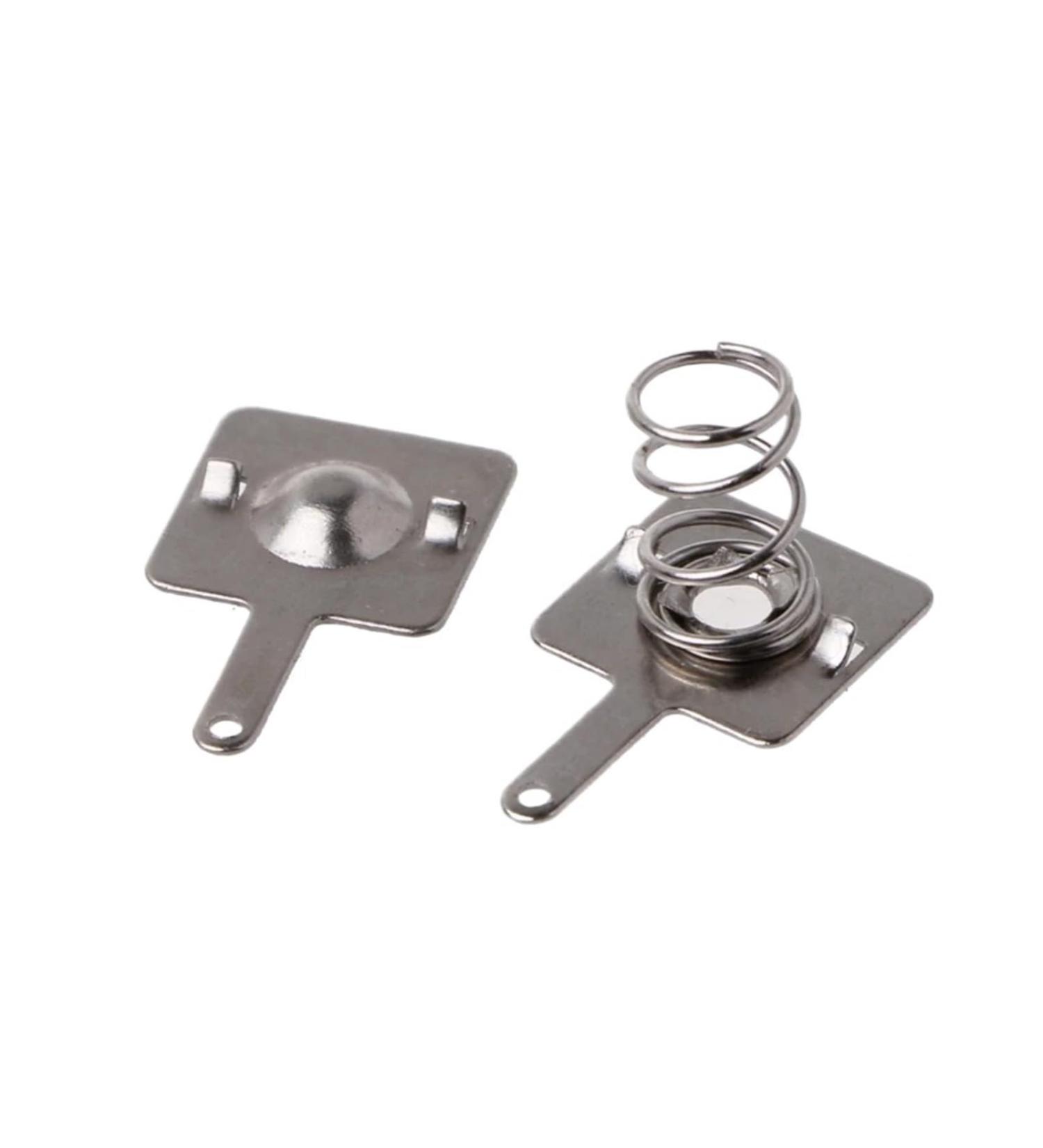 50 Pairs AA/AAA Battery Positive to Negative Conversion Silver Tone Metal Spring Contacts - Replacement Plates for Optimal Performance - Buy Online on SooperMarket.com