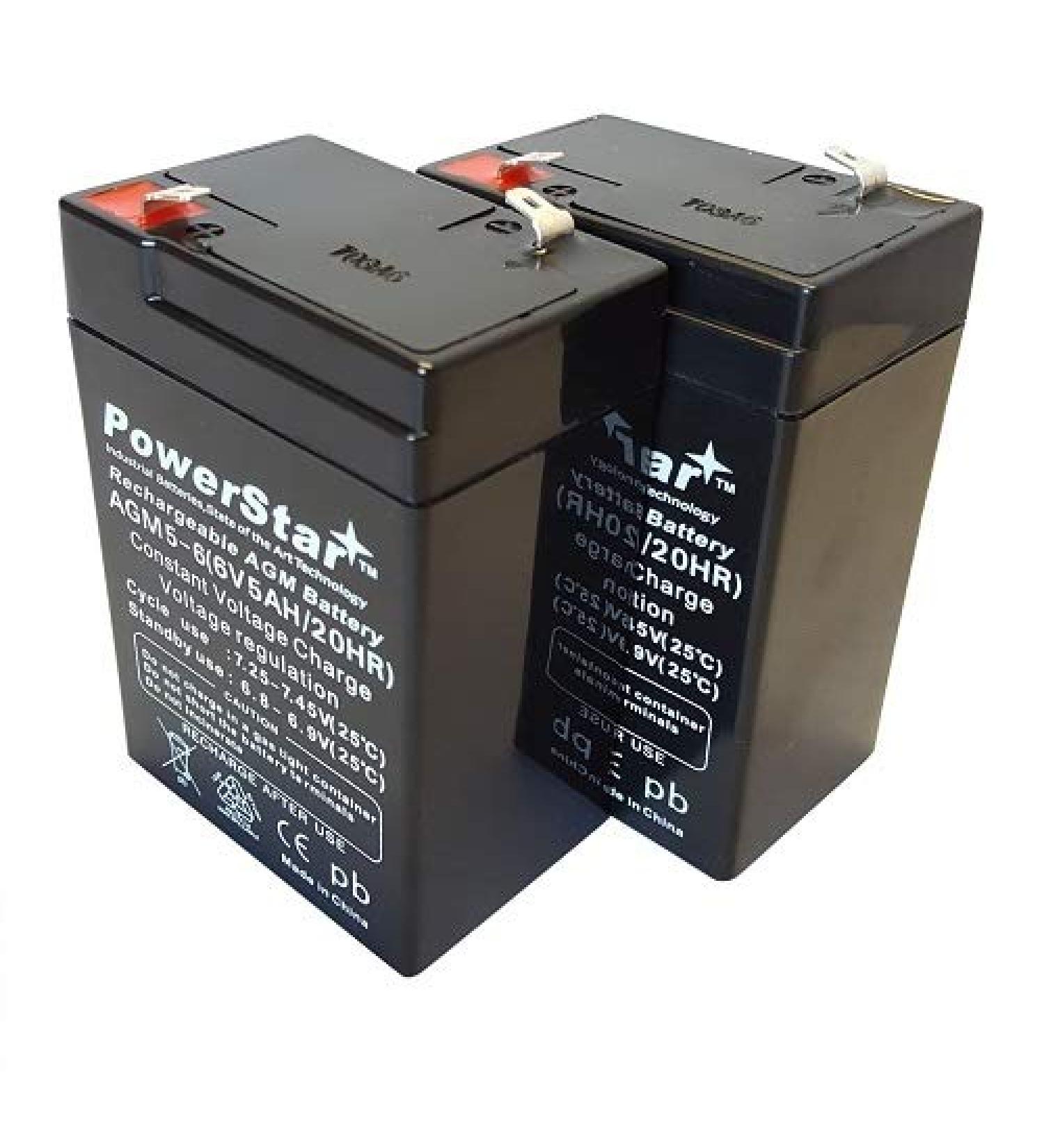 PowerStar 2 6V 4AH Replacement CA640 UPS Battery Compatible with APC RBC1 - International Shipping Available - Buy Online on SooperMarket.com