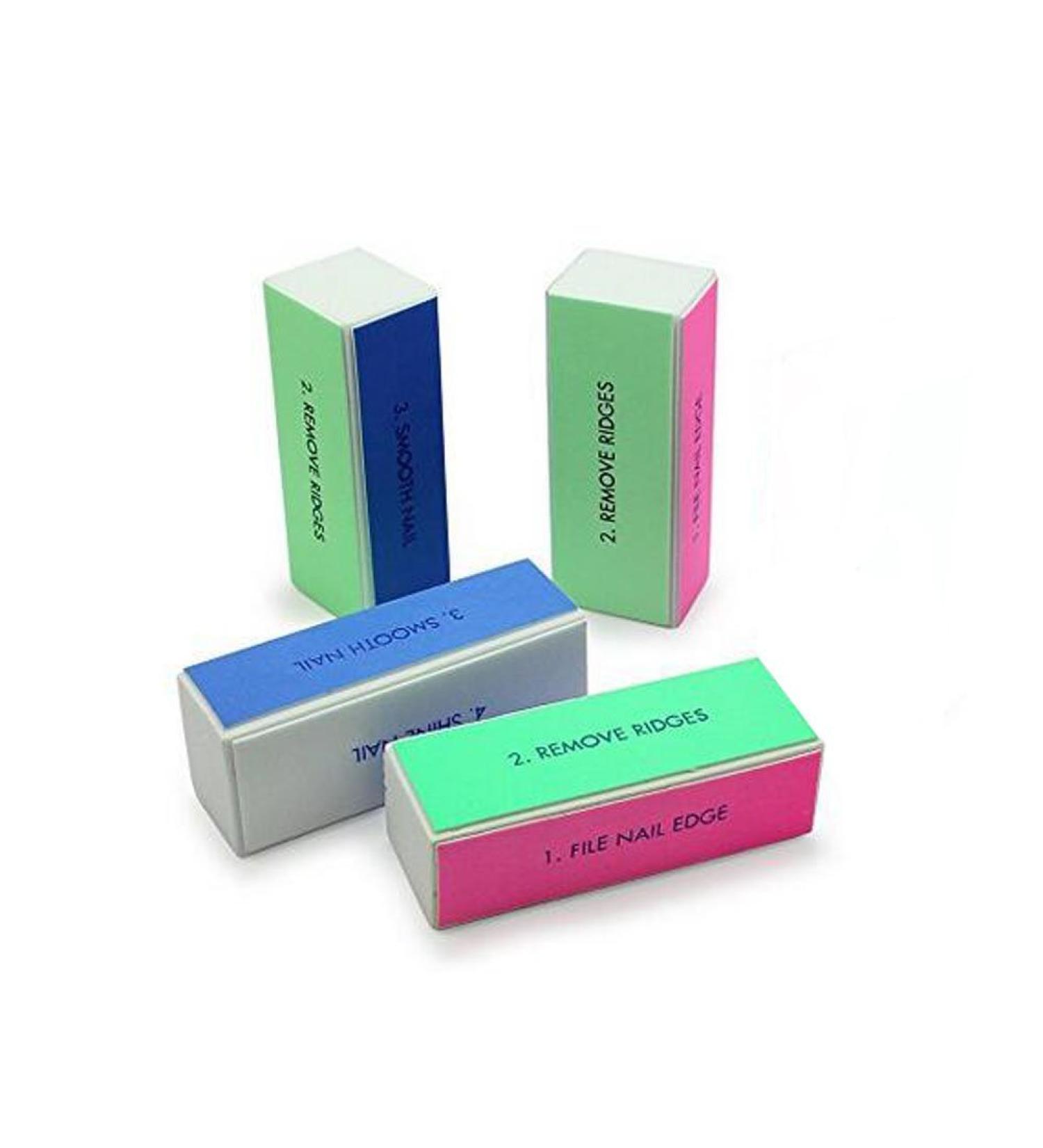 10PCS Professional Nail Buffing Block | Manicure Pedicure Tool Set | Emery Board Buffer for Shiny Nails - Buy Online on SooperMarket.com