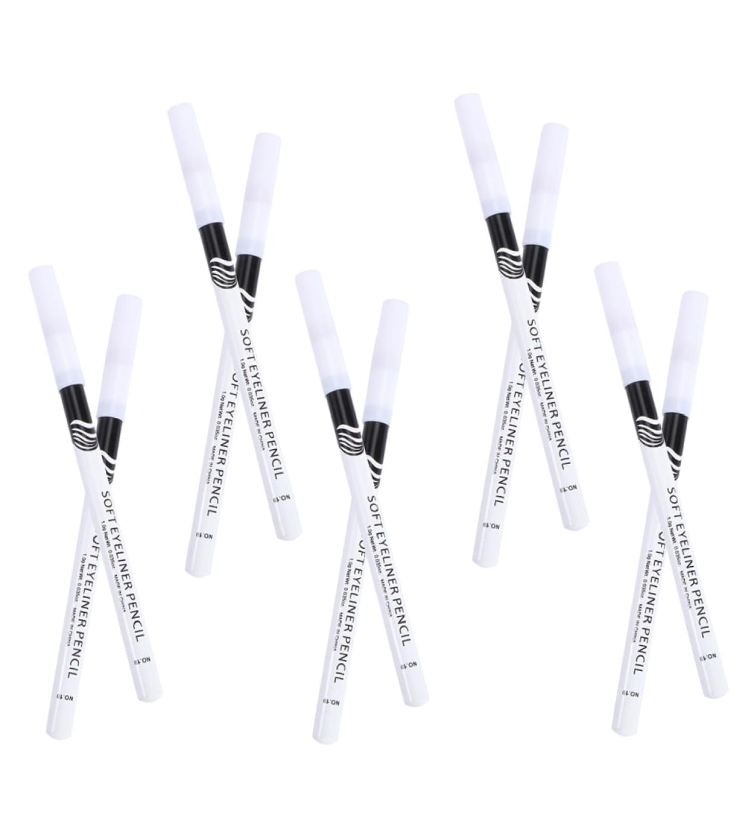 CIMAXIC 24pcs eyeliner pencil white accessories highlight makeup Eye Makeup Tool Wooden pole gel woman - Buy Online on SooperMarket.com