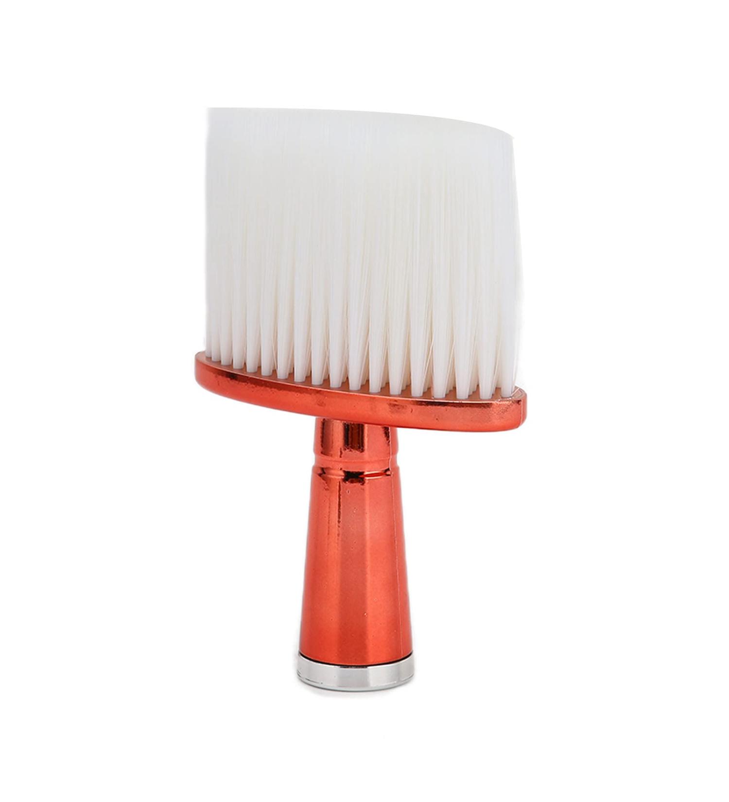 Neck Hair Cleaning Brush Electroplating Handle Flat Bottom Neck Dust Brush Firm Sturdy for Home for Barber Shop - Buy Online on SooperMarket.com