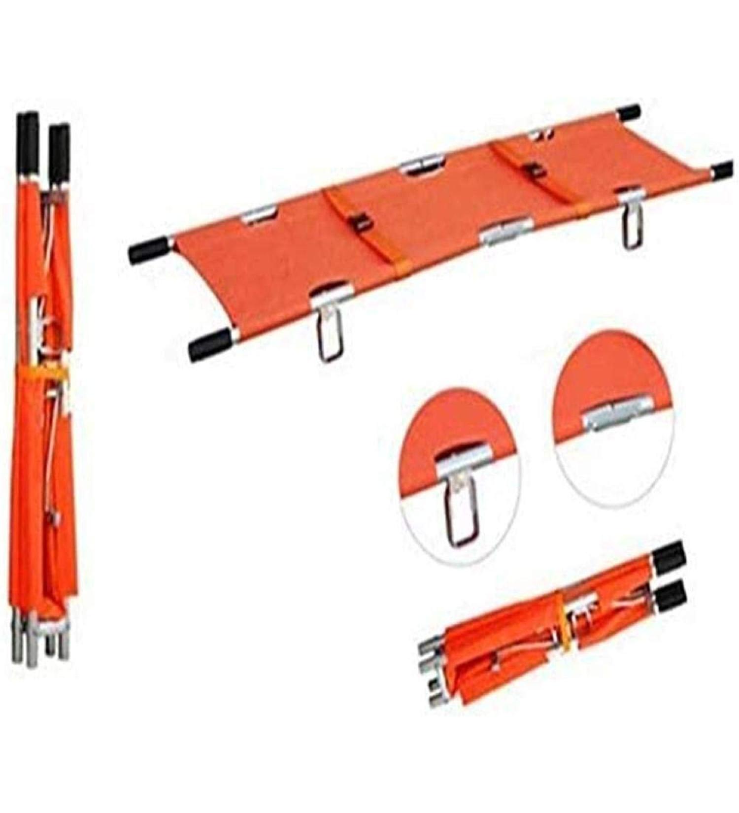 Portable Stretcher Emergency Aluminum Alloy Folding Portable Stretchers with Handles(Orange) 1231 - Buy Online on SooperMarket.com