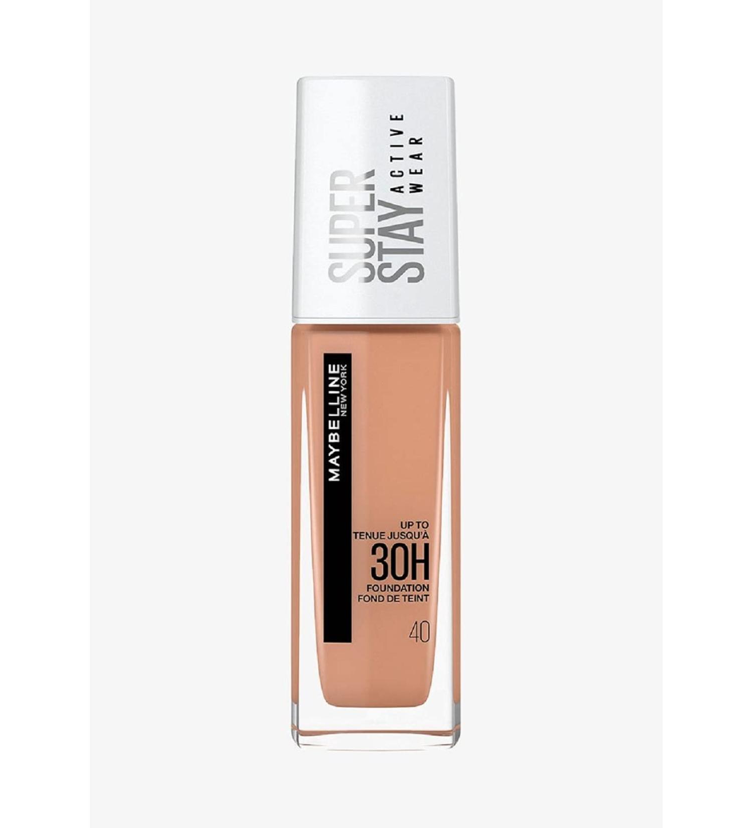 Maybelline New York Super Stay Active Wear Foundation No. 40 Fawn - Waterproof Long-Lasting High Opacity Makeup (30 ml) | International Shipping - Buy Online on SooperMarket.com