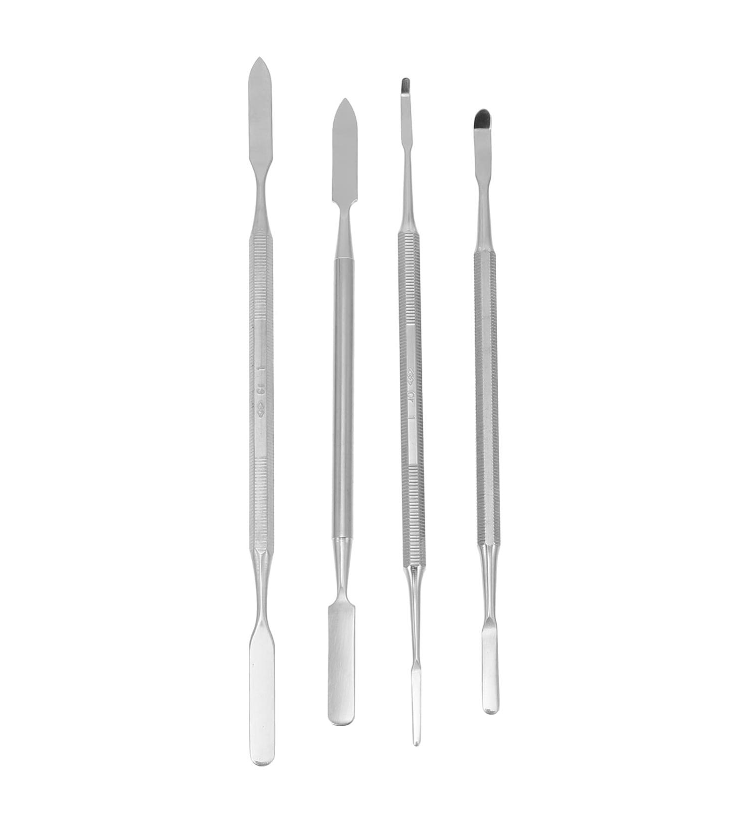 EXCEART 4Pcs Stainless Steel Makeup Spatula Tool Set for Cosmetics Mixing - Buy Online on SooperMarket.com