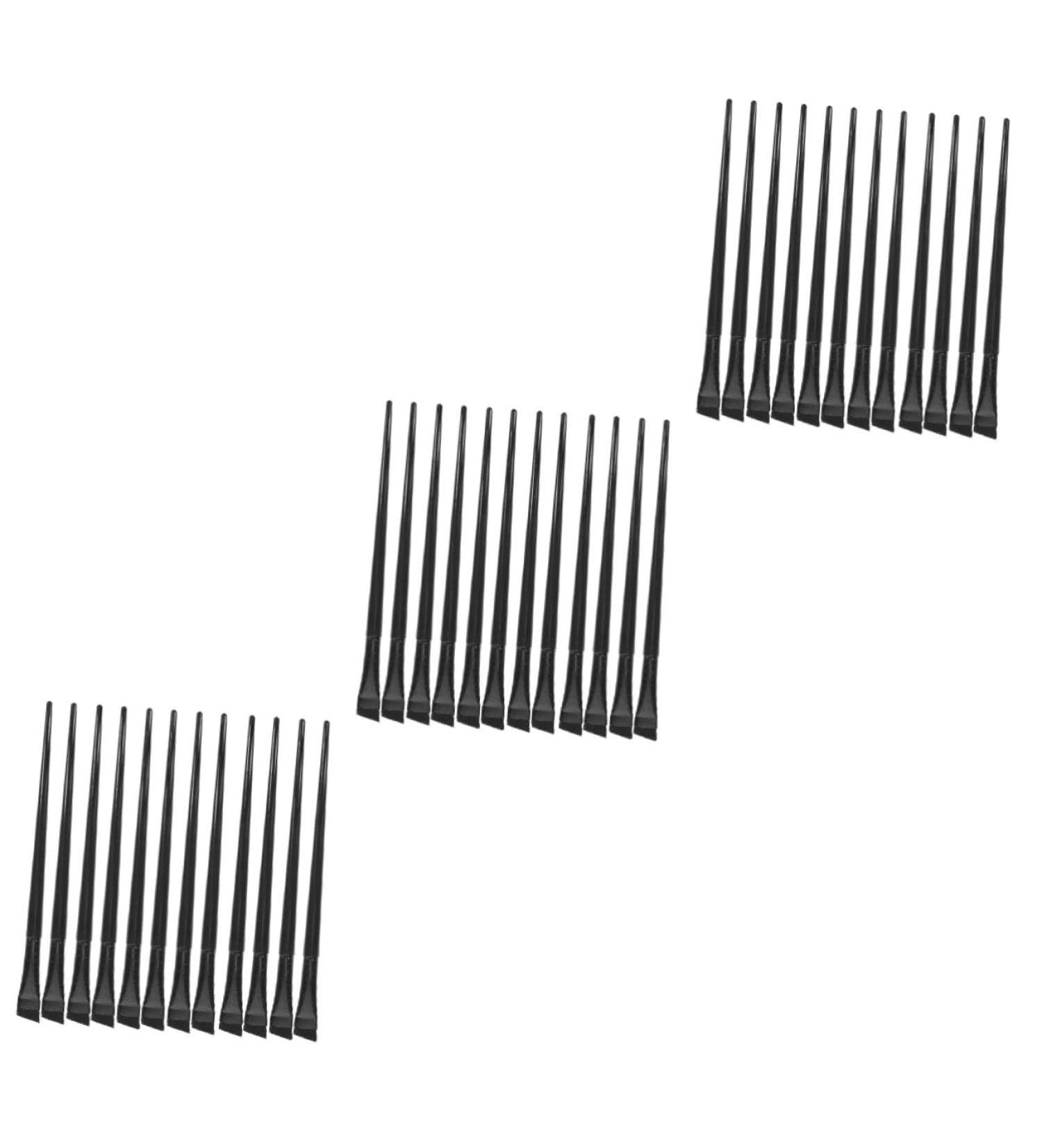 Healeved 36 Pcs Eyeliner Brush Eye Shadow Brush Flat Liner Brush Eye Shadow Blending Brush Black Nylon - Buy Online on SooperMarket.com