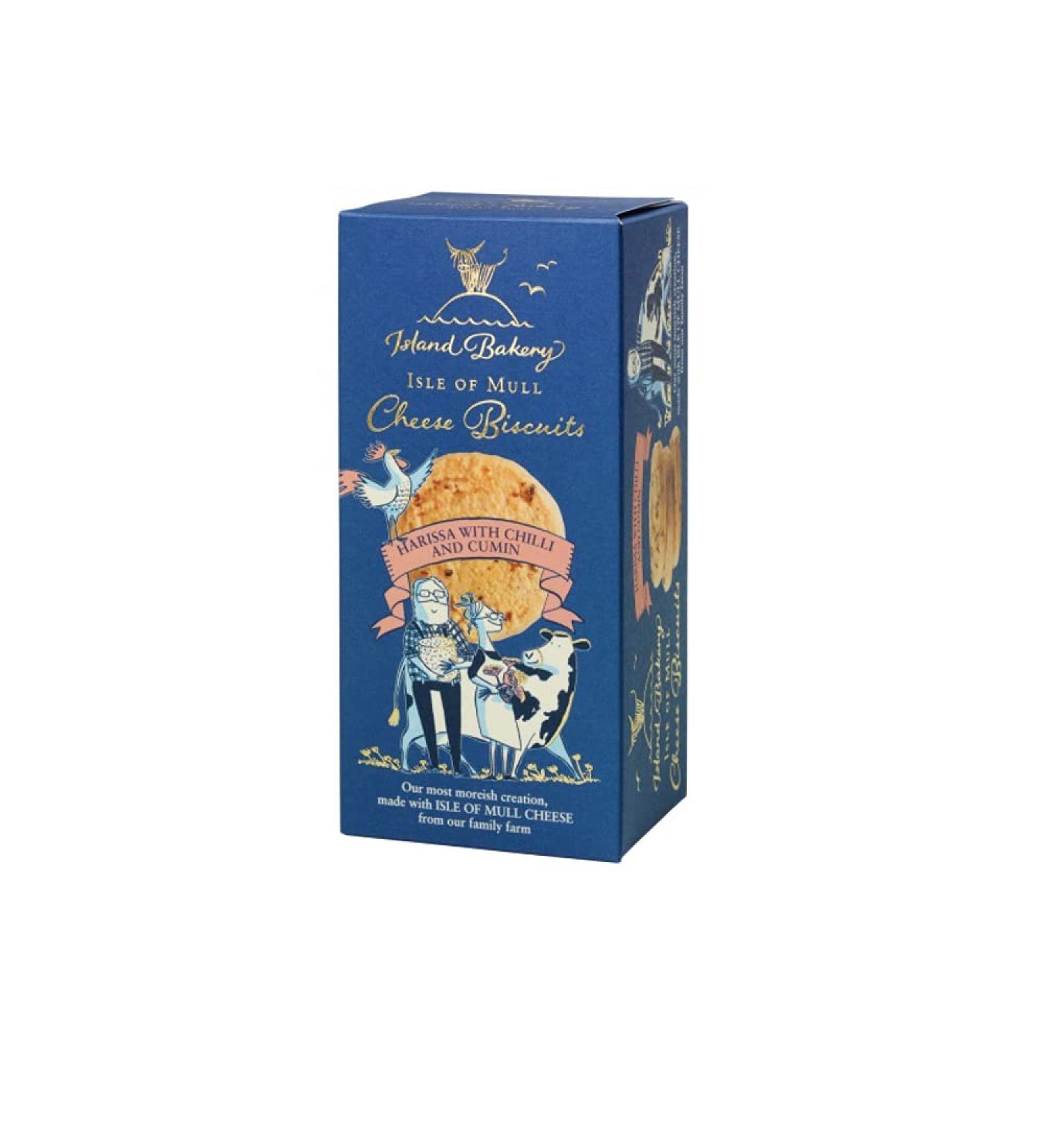 Island Bakery Isle of Mull Harissa Chilli & Cumin Cheese Biscuits 100 g