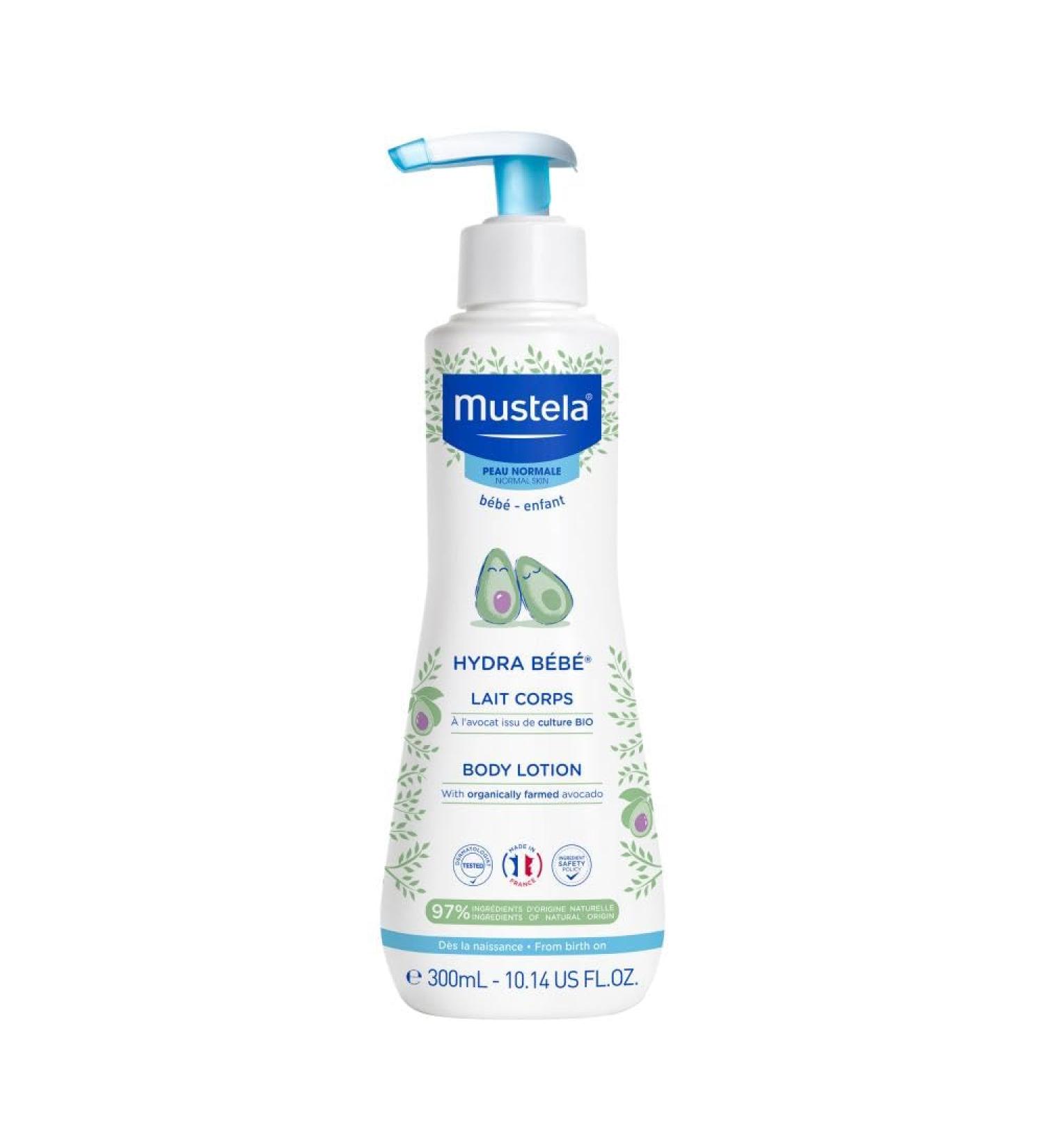 Mustela Hydra Bebe Body Lotion for Normal Skin 300ml - Nourishing & Hydrating Moisturizer for Babies - 1 Pack - Buy Online on SooperMarket.com