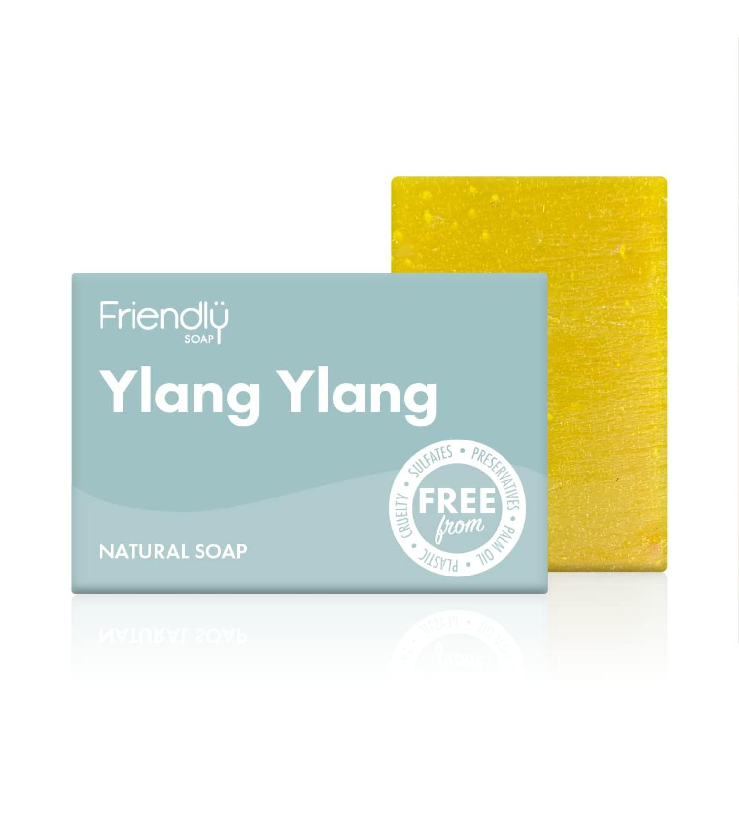 Natural Ylang Ylang Bath Soap 3.35 oz | Luxurious Aromatic Skincare for All Skin Types | International Shipping Available - Buy Online on SooperMarket.com