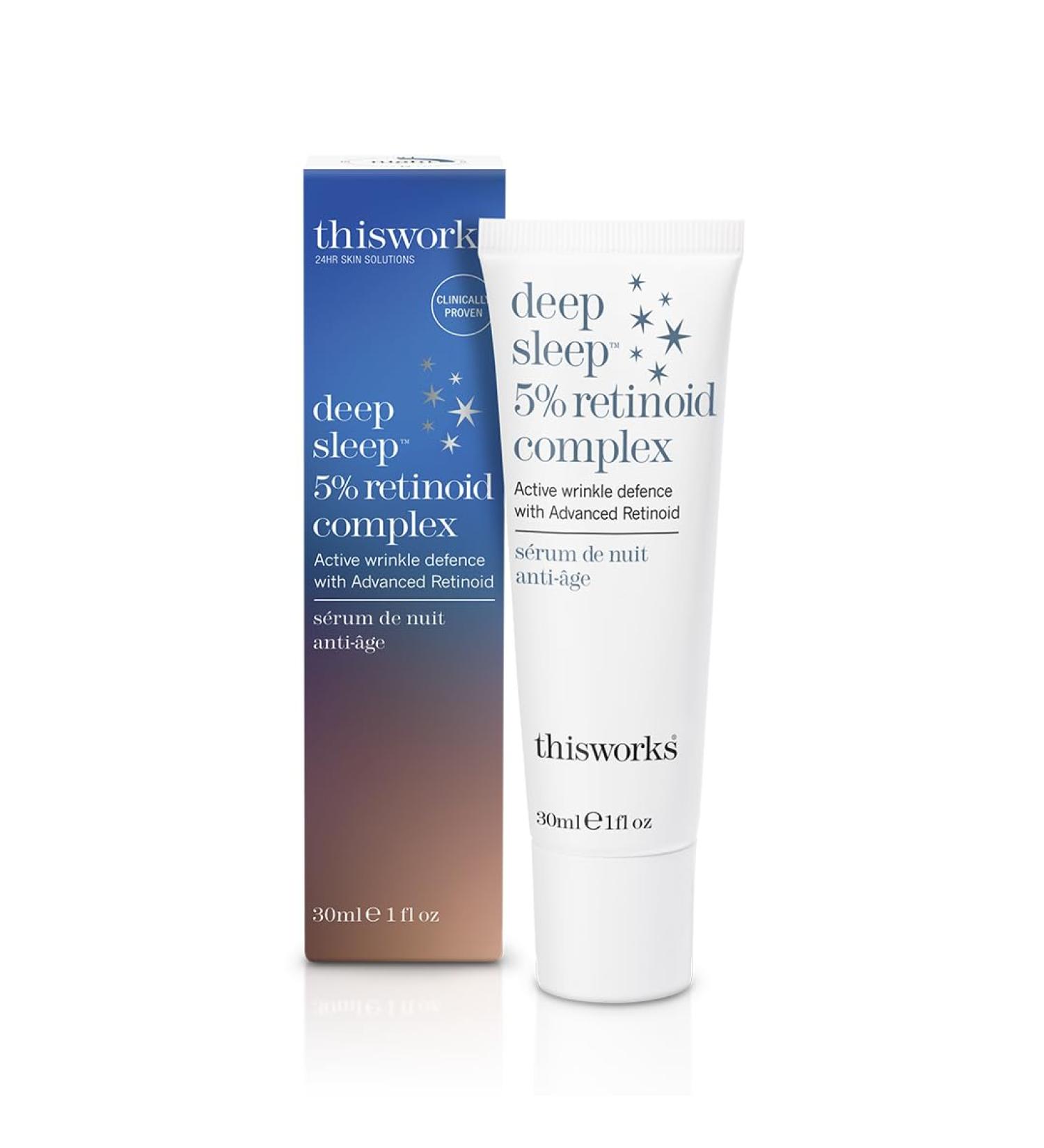 This Works Deep Sleep 5% Retinoid Complex 30ml - Anti Aging Night Cream with Hyaluronic Acid and Granactive Retinoid - Intensive Overnight Serum for Women to Reduce Fine Lines and Wrinkles - Buy Online on SooperMarket.com