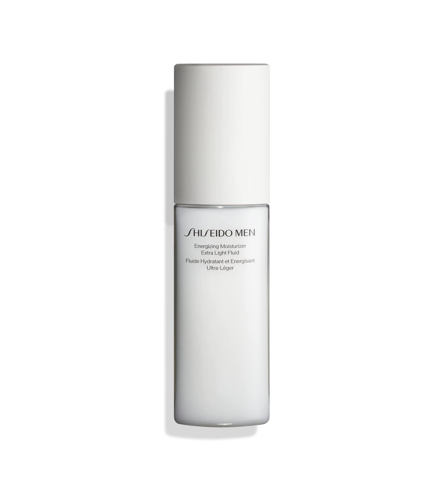 Shiseido Men Energizing Moisturizer Extra Light Fluid - 100 mL | Reduce Fine Lines & Dullness - Non-Greasy Formula - Buy Online on SooperMarket.com