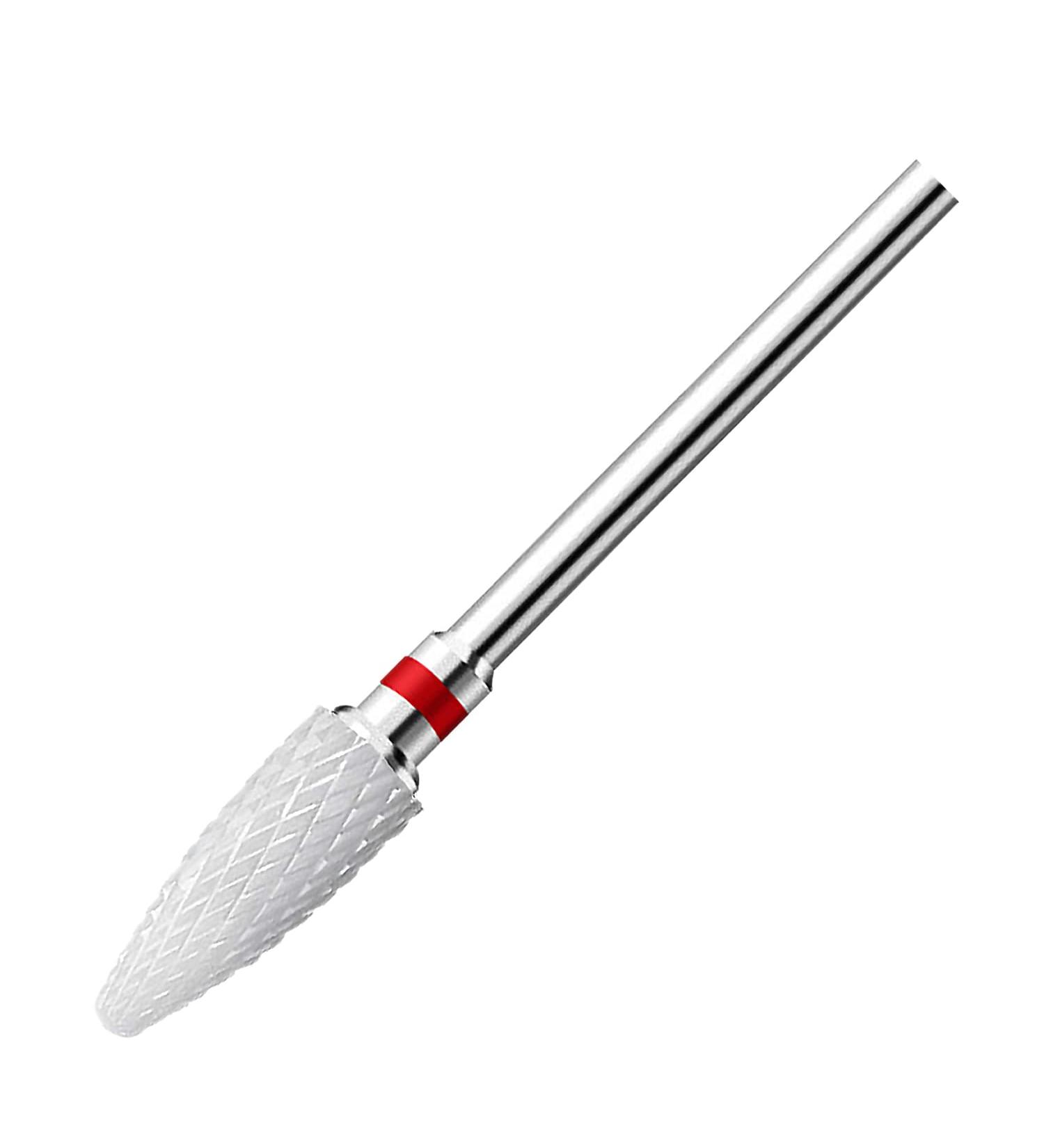 Fantexy 3/32 Ceramic Nail Drill Bit - Remove Acrylic & Hard Gels Safely | White Cone Nail File for Manicure & Pedicure | Fine Cuticle Cleaner - Buy Online on SooperMarket.com