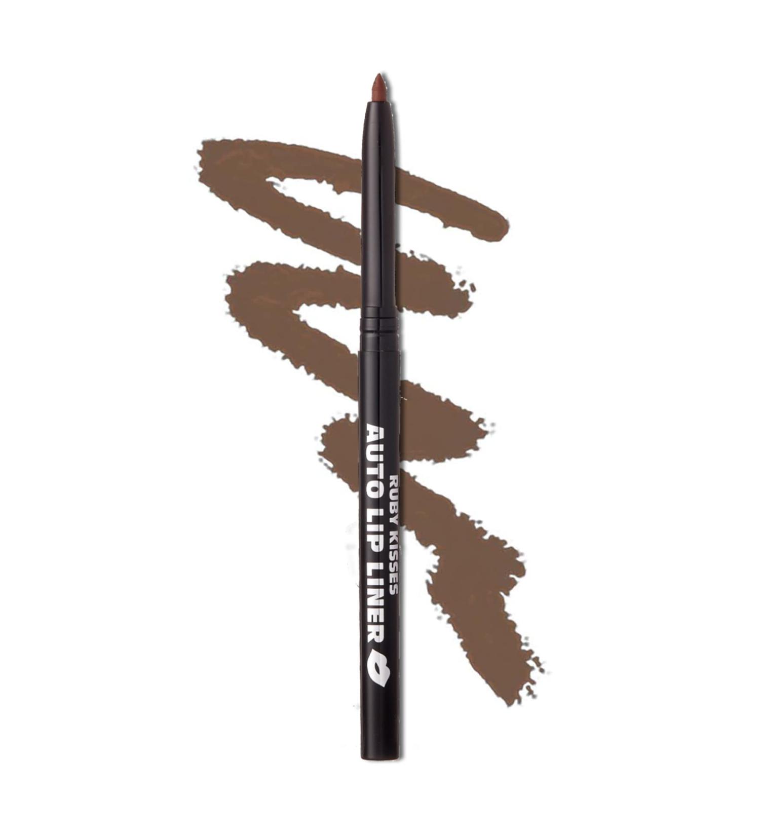 Ruby Kisses Long Lasting Auto Lip Liner Pencil - Smooth Application - Cappuccino - Buy Online on SooperMarket.com