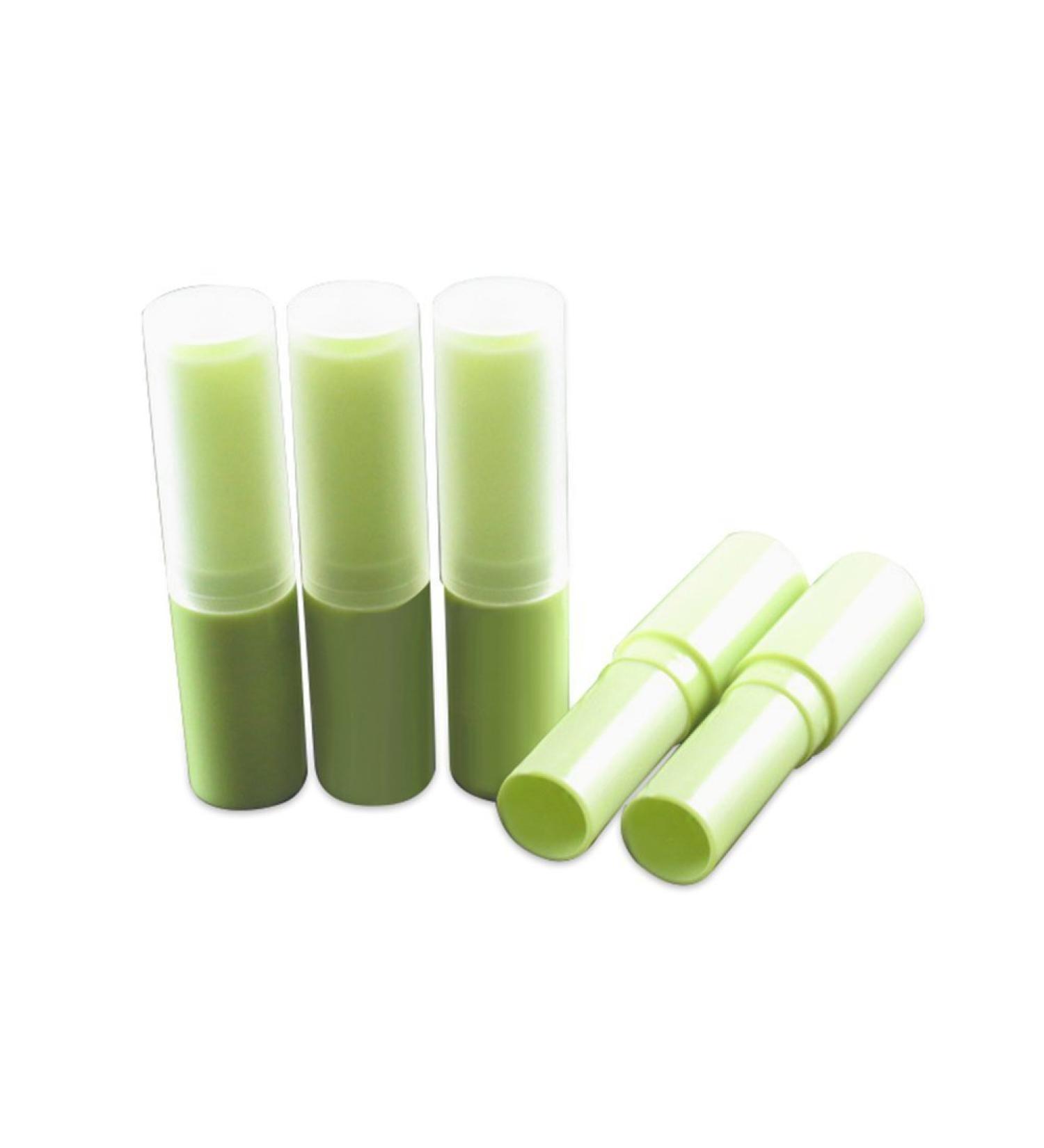 4ml Round Plastic Empty Lipstick Tubes Containers DIY Lip Balm Container with Caps 10pcs