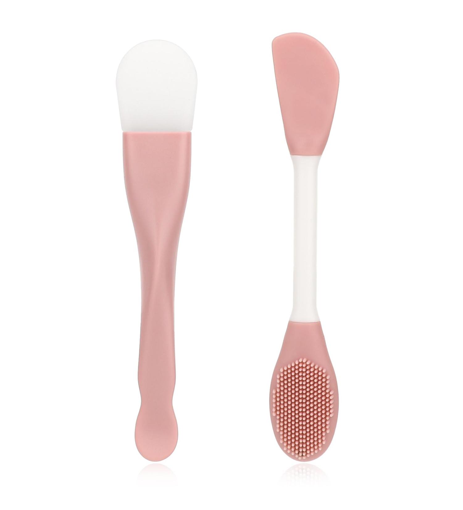Thinp 2 Pcs Double-Ended Silicone Face Mask Applicator Tool - Ideal for Mud Clay & Gel Masks | Perfect Skin Care Brush for Effortless Application - Buy Online on SooperMarket.com