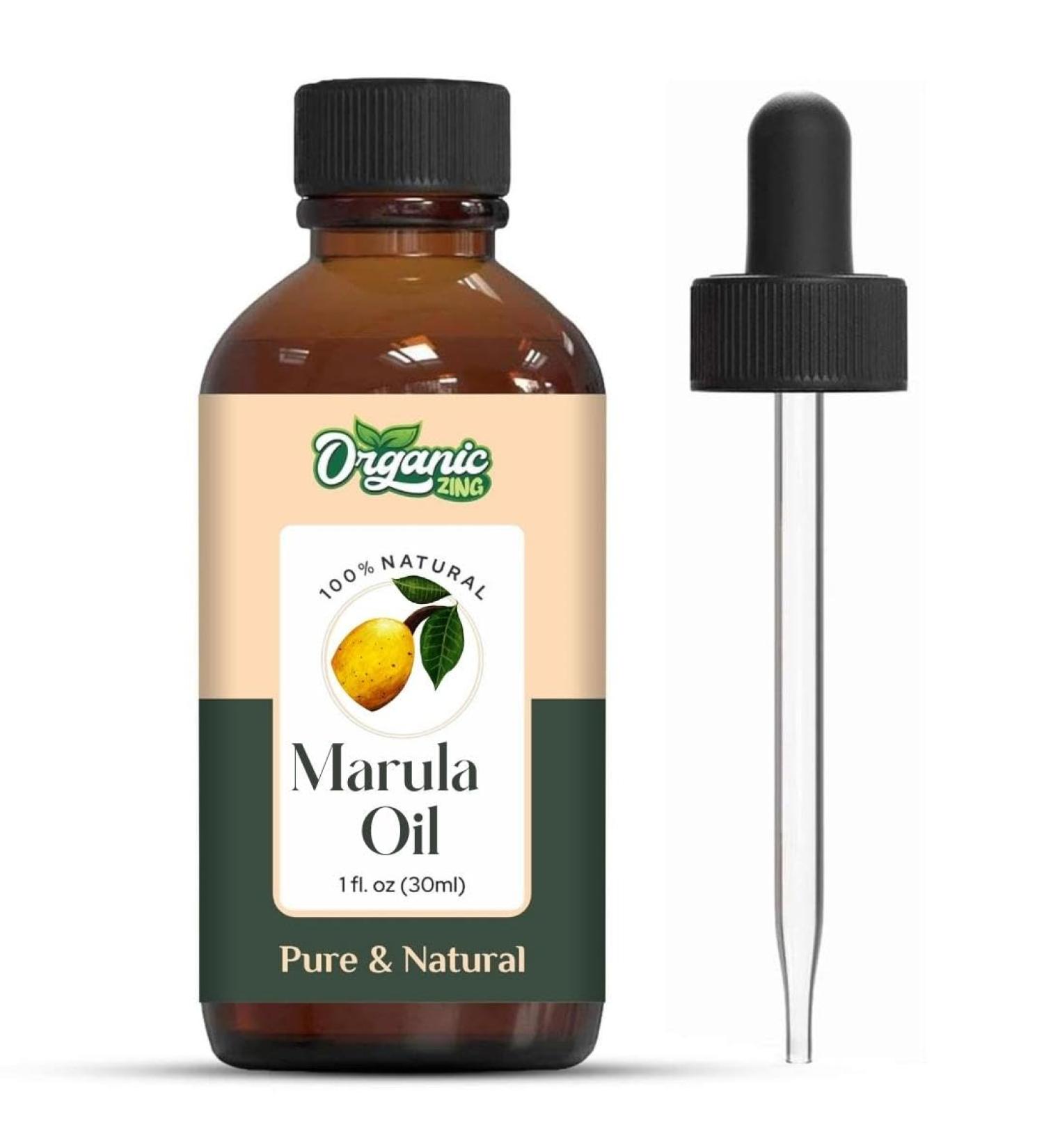 Organic Zing Marula (Sclerocarya birrea) Oil Pure & Natural for Skin Face Hair Care Aromatherapy Diffuser Conditioner - 30ml/1.01fl oz - Buy Online on SooperMarket.com