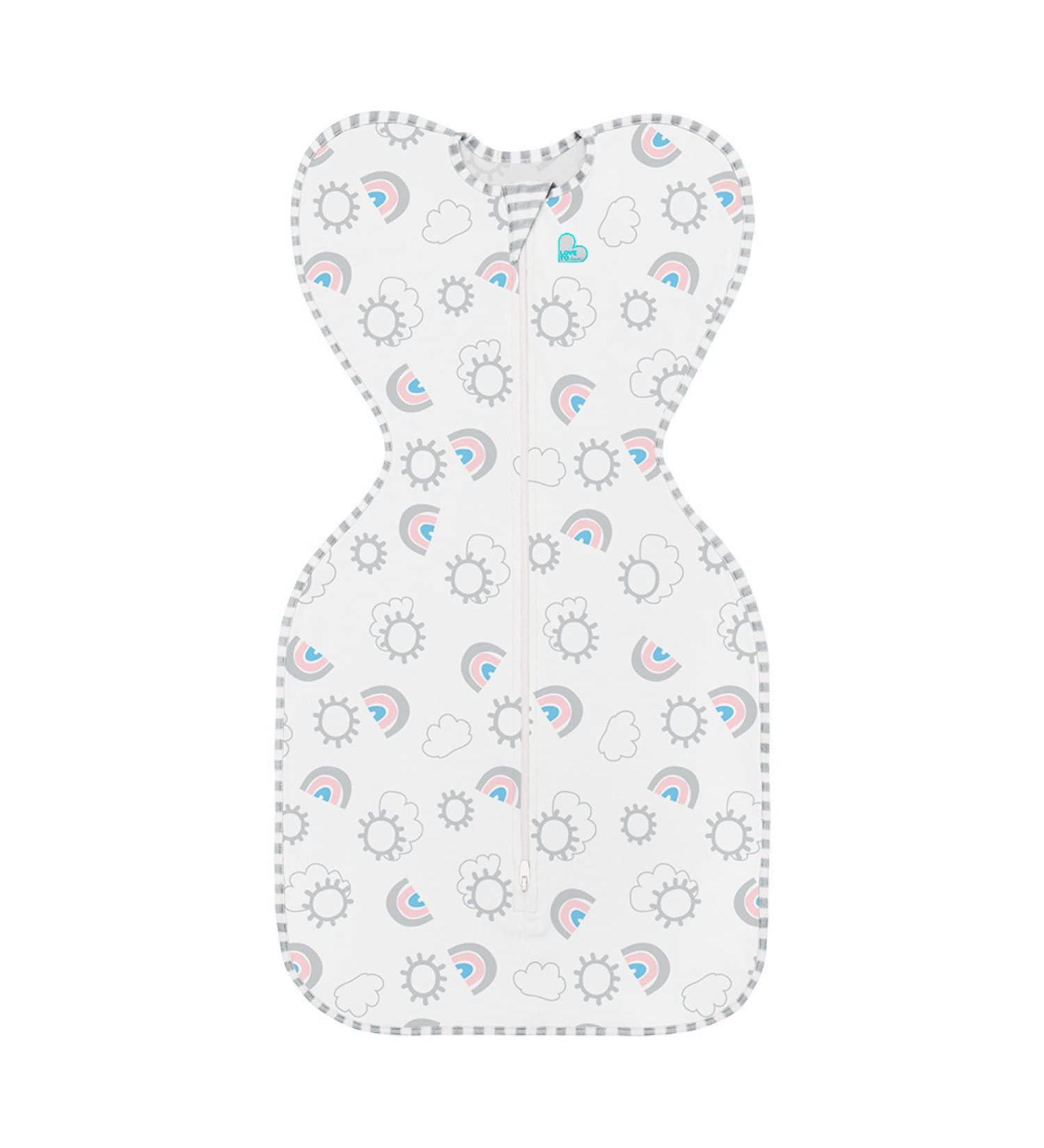 Love To Dream Swaddle UP Ideal Fabric | 20-24 C | Arms Up Position | Hip-Healthy | Twin Zipper | Rainbow Newborn (2.2-3.8kg) - Buy Online on SooperMarket.com