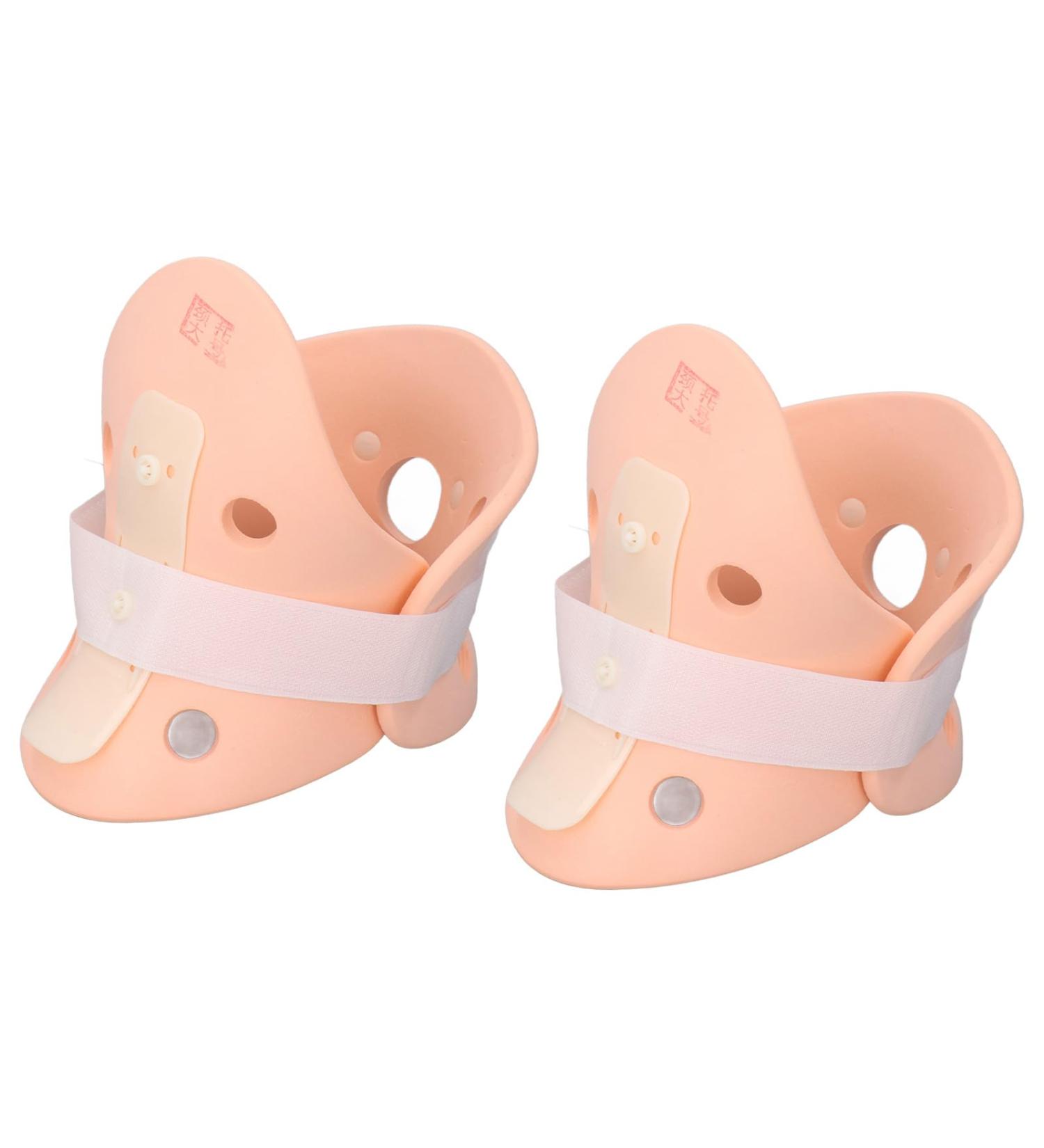 2Pcs Adjustable Size Fixed Neck Brace Cervical Spine Protector Multifunctional Rigid Cervical Neck Collar for Reducing Cervical Vertebrae Pressure and Relieve Neck Discomfort - Buy Online on SooperMarket.com