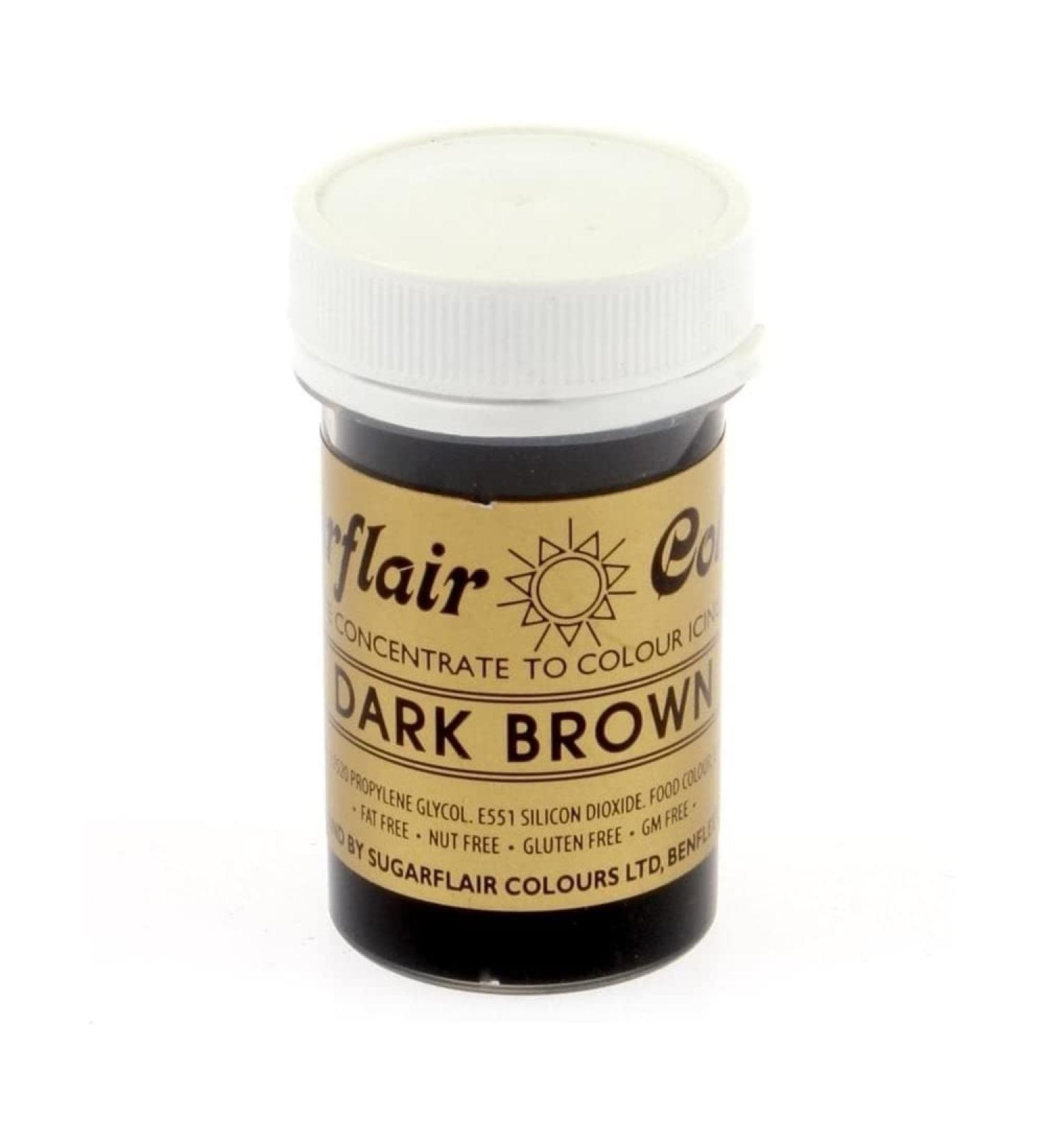 Dark Brown Spectral Paste by Sugarflair 25g