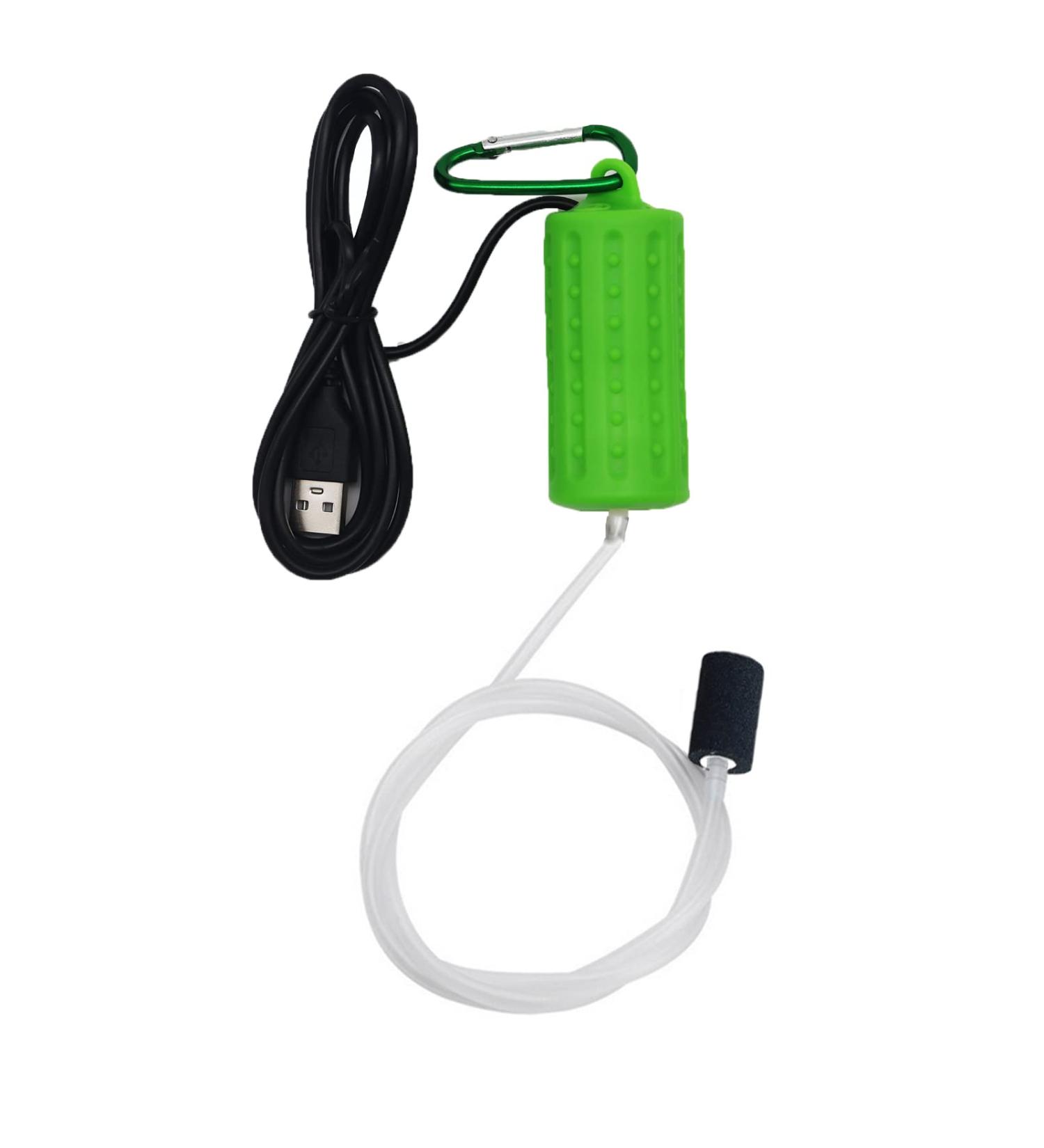 Buy Mini USB Aquarium Air Pump - Quiet Energy-Saving Oxygen Bubbler with Air Stone & Silicone Hose for International Shipping - Buy Online on SooperMarket.com