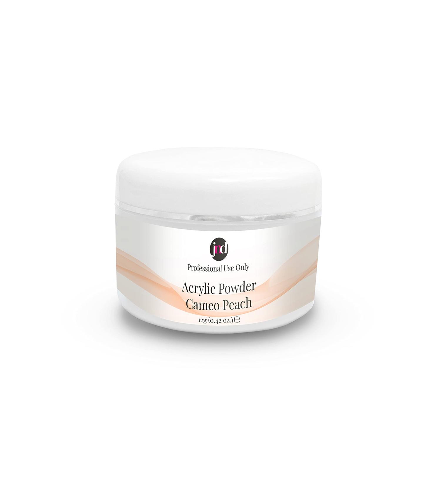 JND Acrylic Powder Professional Salon Quality Acrylic Nails Extension Nail Art (12 g Cameo Peach) 12 g (Pack of 1) Cameo Peach