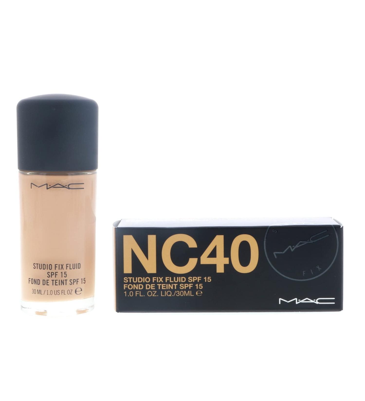 MAC Studio Fix Fluid Foundation SPF15 NC40 NC40 30 ml (Pack of 1)