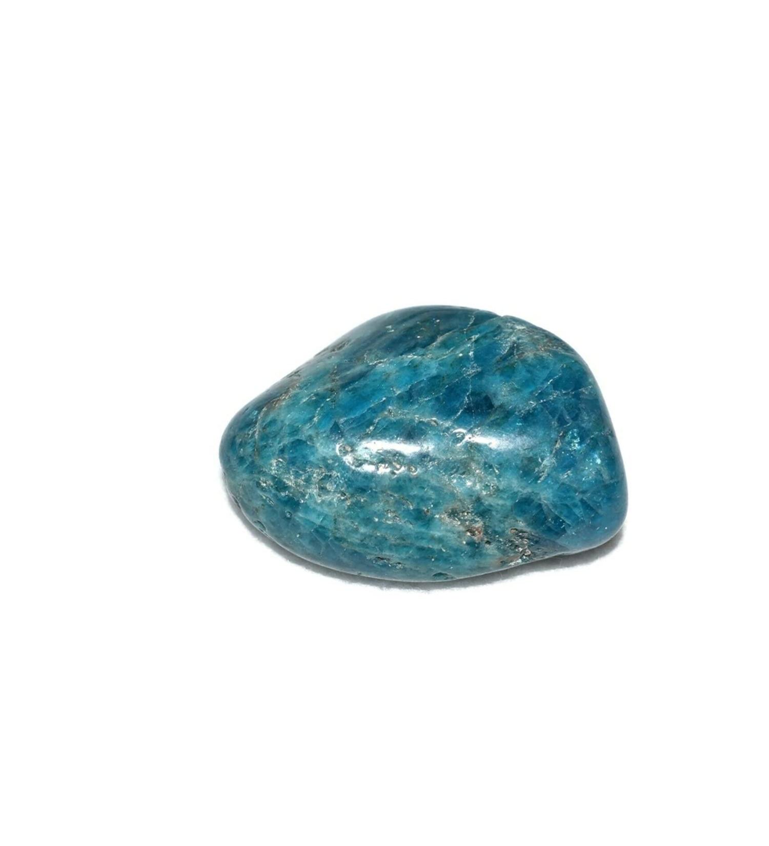 Balance Blue Apatite Tumbled Stone One Natural Quartz Reiki Crystal Lucky Stone ERTEYIN - Buy Online on SooperMarket.com