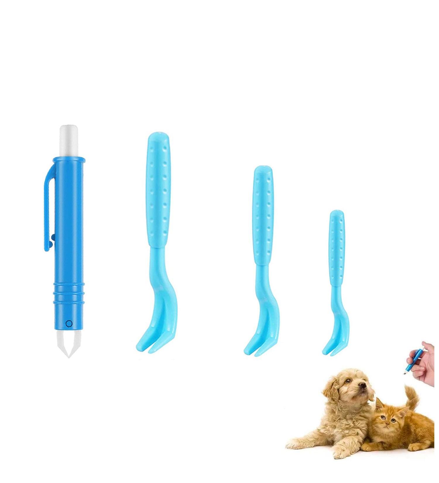 Niserelesa Tick Remover Set - 4PCs Tick Pliers for Humans Dogs & Cats | Quick & Easy Tick Removal with 3 Seret Hooks & 1 Standard Hook - Buy Online on SooperMarket.com