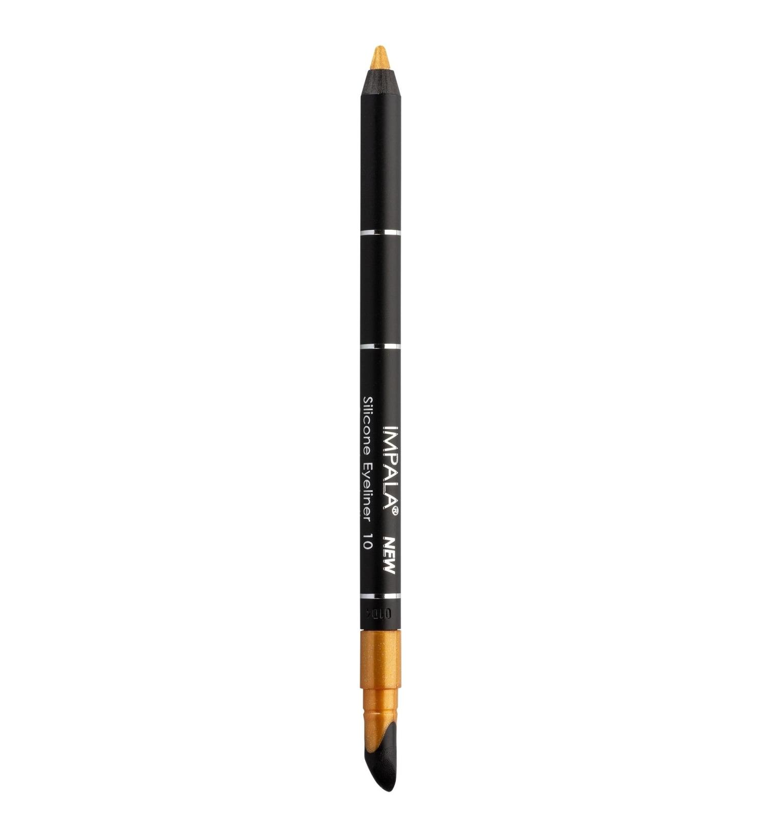 IMPALA Waterproof Eyeliner - Silicone Gold No. 10 | Creamy Texture for Defined or Smudged Look | Long-Lasting & Water-Resistant - Buy Online on SooperMarket.com