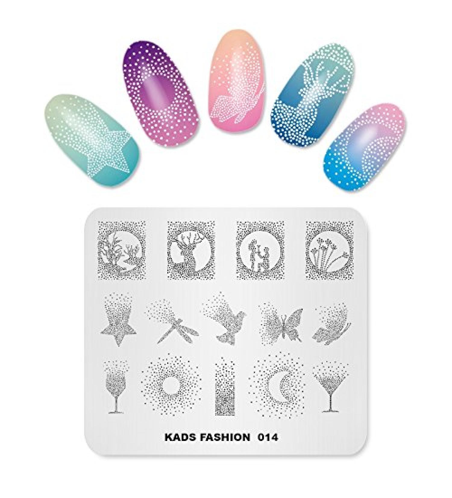 Alexnailart Nail Art Stamping Templates - Star Noon Butterfly Design (FA014) - Buy Online on SooperMarket.com