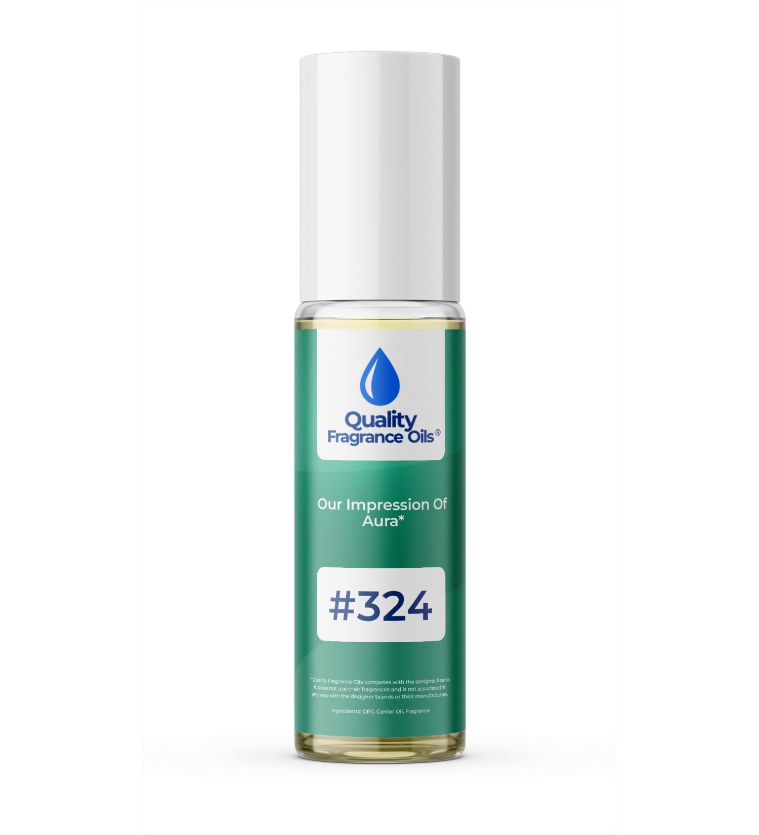 Quality Fragrance Oils' Impression #324 Inspired by Aura for Women (10ml Roll On) Aura for Women Impression #324 0.34 Fl Oz (Pack of 1)