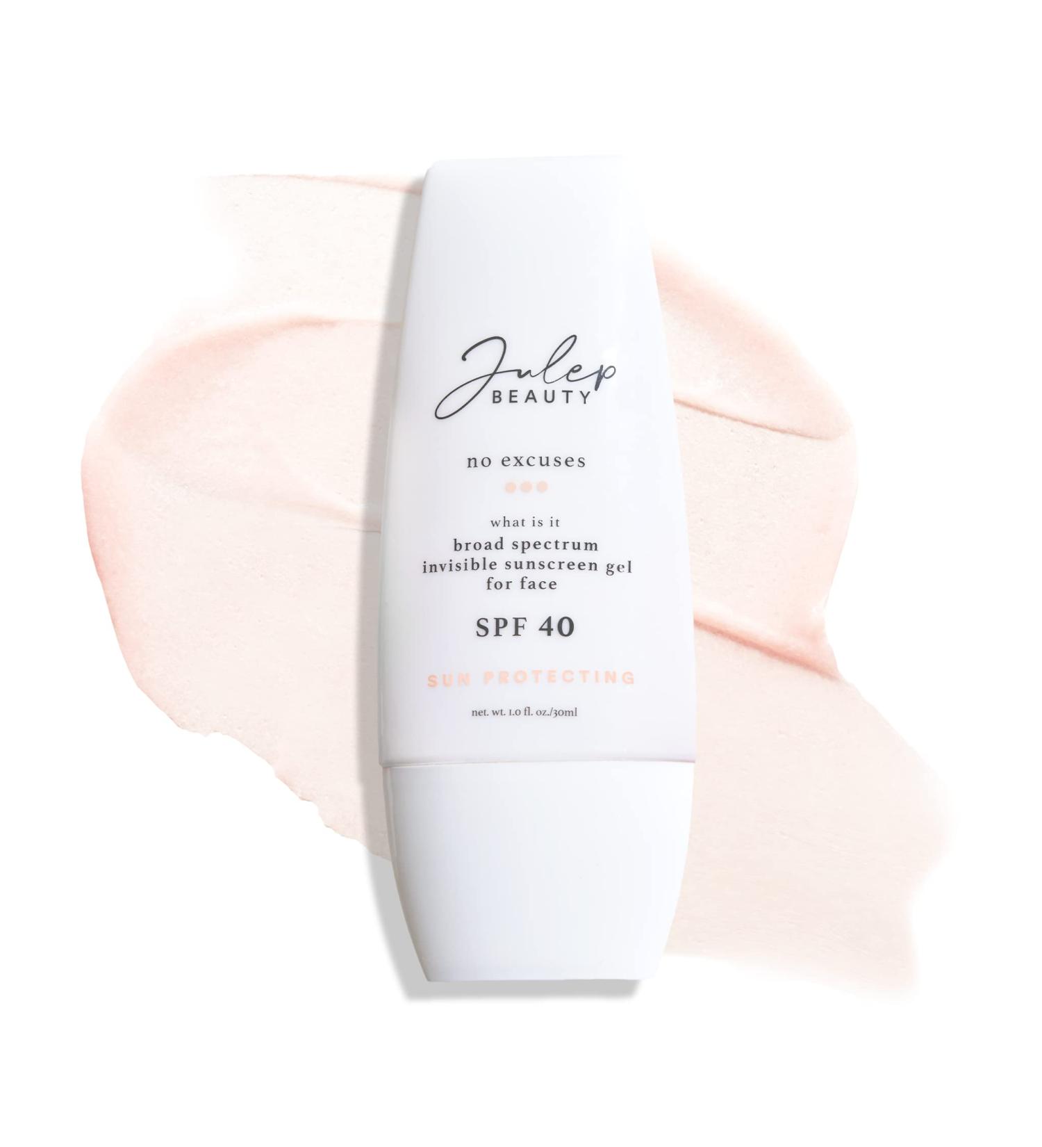 Julep No Excuses SPF 40 Clear Facial Sunscreen | Broad-Spectrum Glow Moisturizer | Non-Greasy Formula for Sensitive Skin | 1 Fl Oz - Buy Online on SooperMarket.com