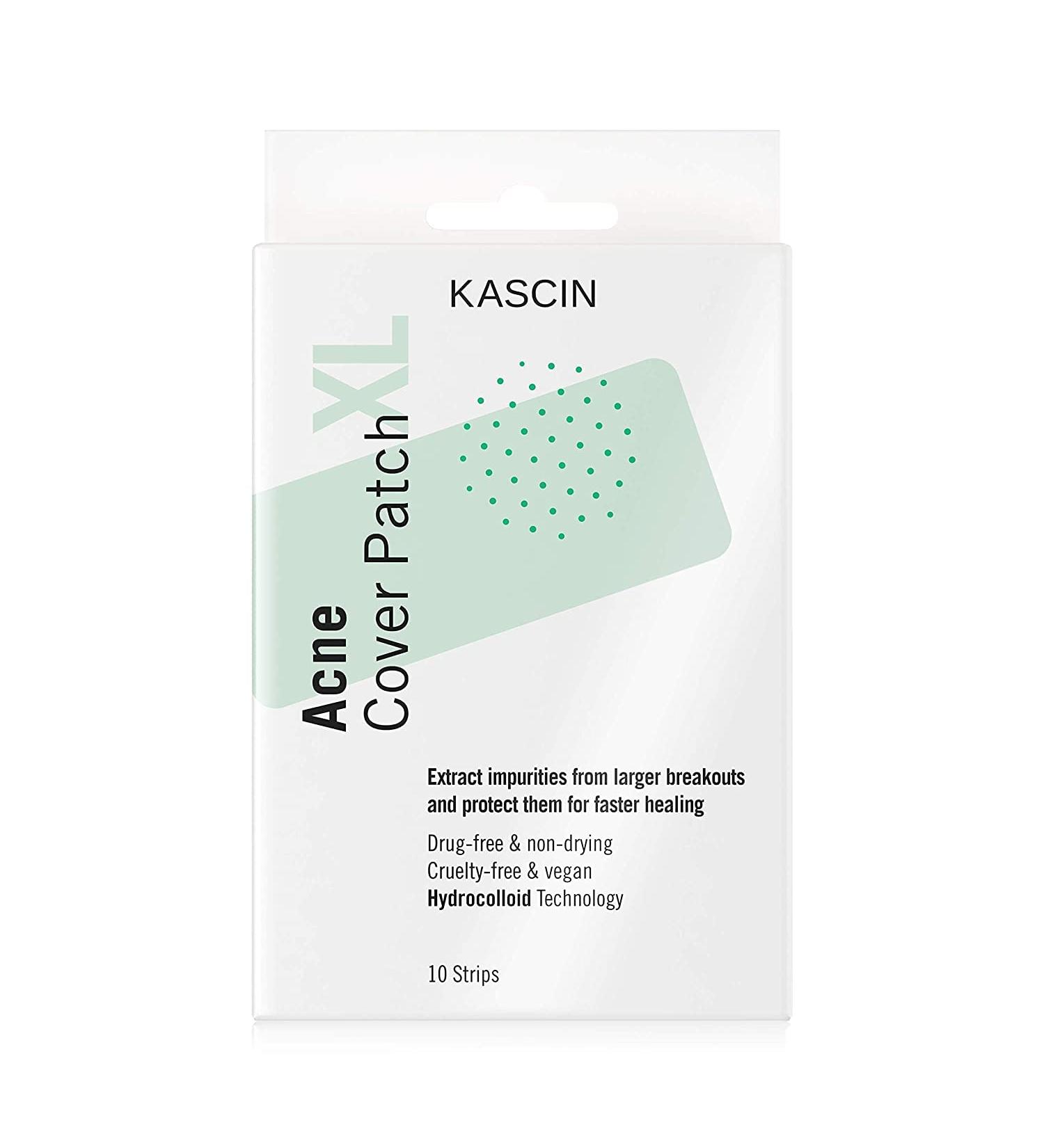 KASCIN Premium Spot Treatment Pimple Patch XL - 10 Hydrocolloid Acne Strips for Body, Larger Breakouts - Korean Made Acne Dots XL - Buy Online on SooperMarket.com