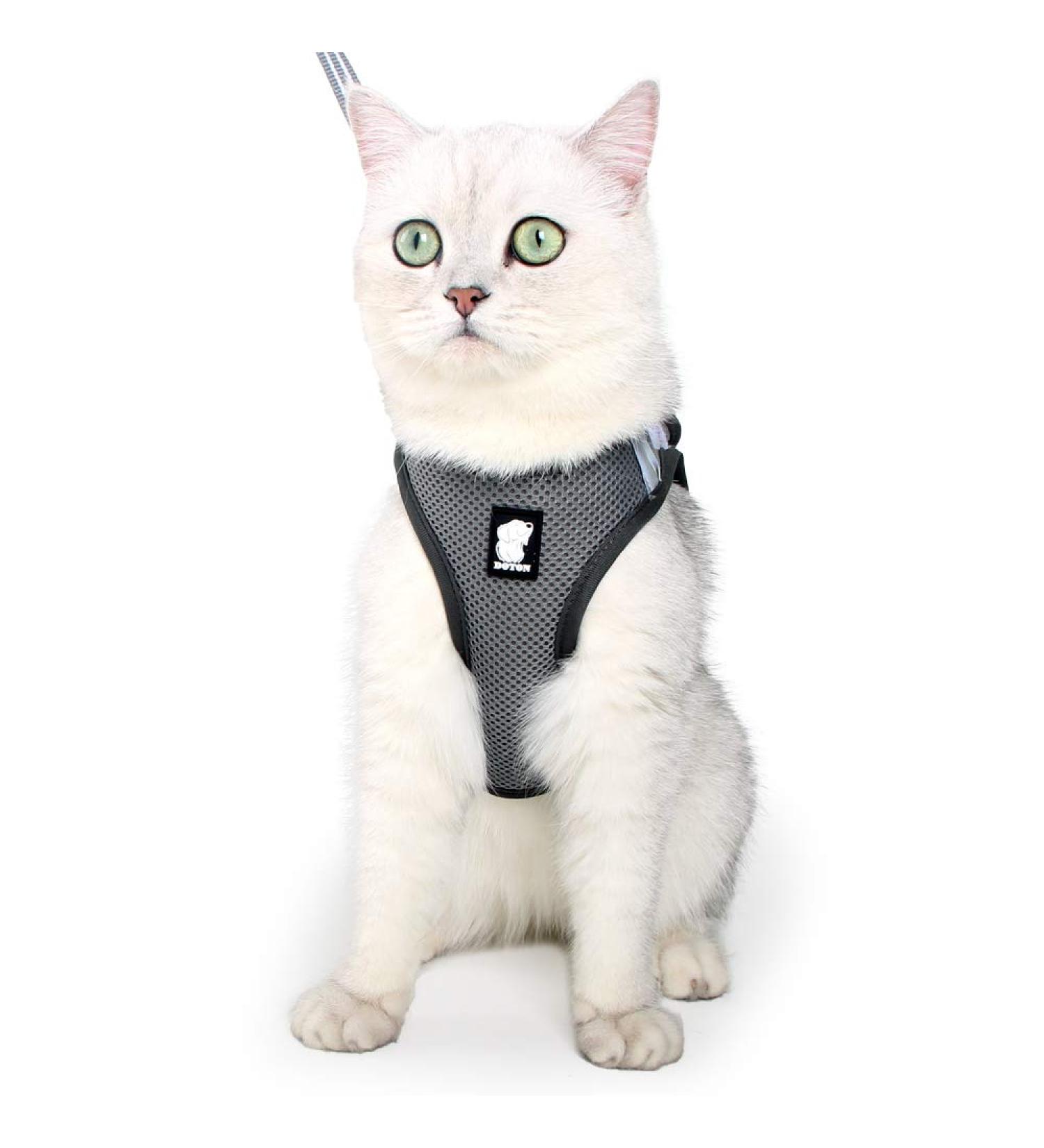 Ultra-Light Cat Dishes & Adjustable Soft Network Vest Jacket for Kittens & Puppies - 1 Pack New Gray - Buy Online on SooperMarket.com
