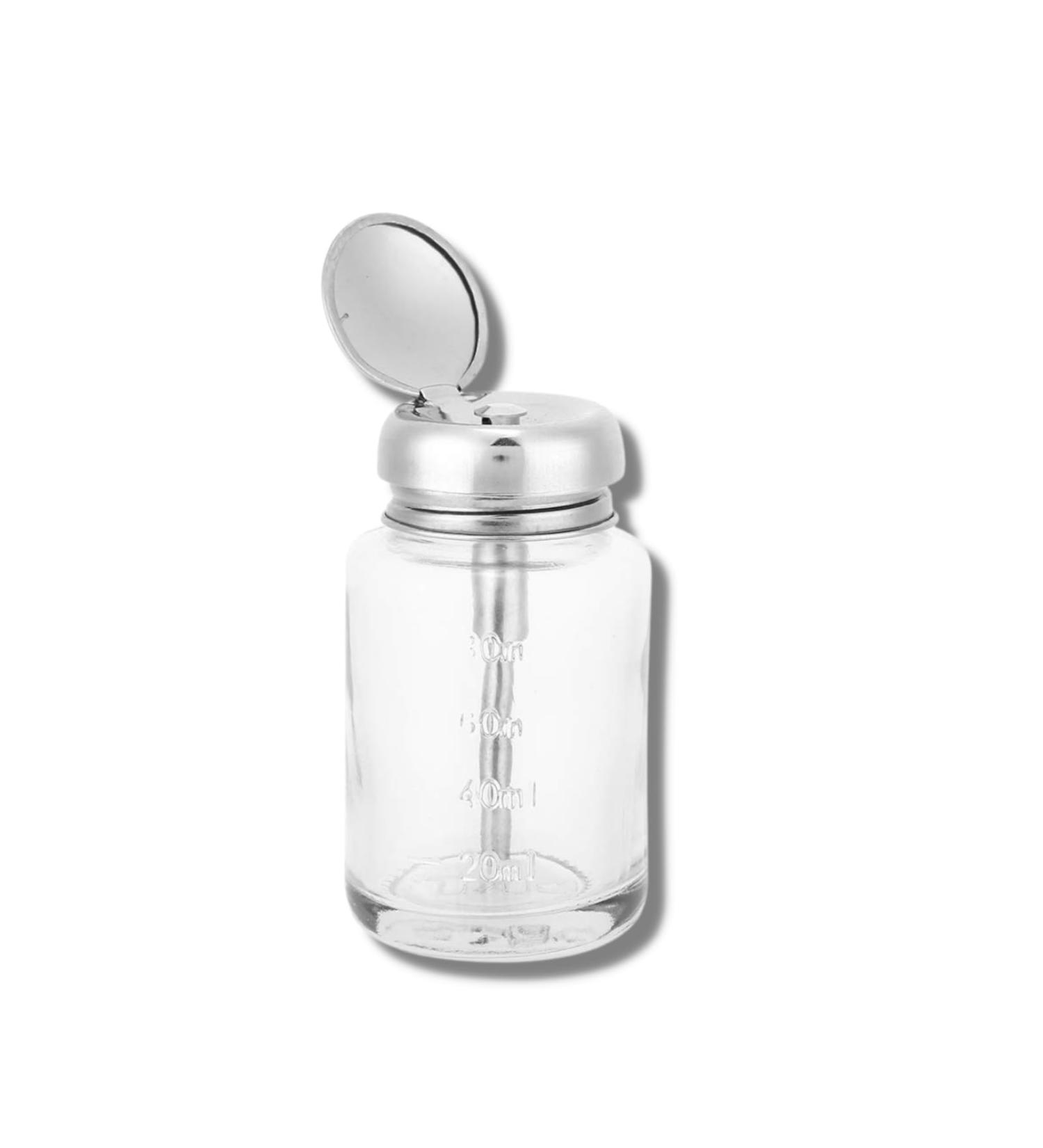 Push Down Pump Dispenser nail polish remover pump dispenser Professional Nail Art Remover Dispenser Gel Polish Remover Empty Container Manicure Accessory push down pump dispenser glass for Nail Polis - Buy Online on SooperMarket.com
