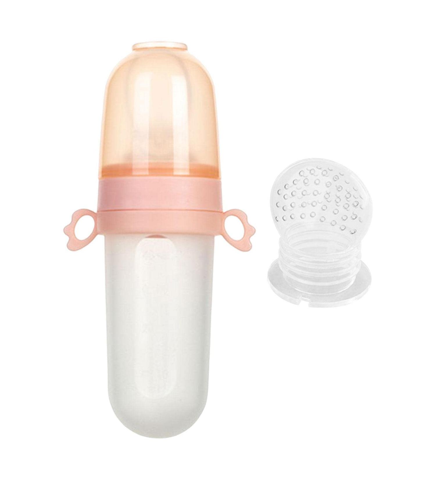 Buy Baby Food Feeding Bottle - Silicone Teether Pacifier for Toddlers | International Shipping Available - Buy Online on SooperMarket.com