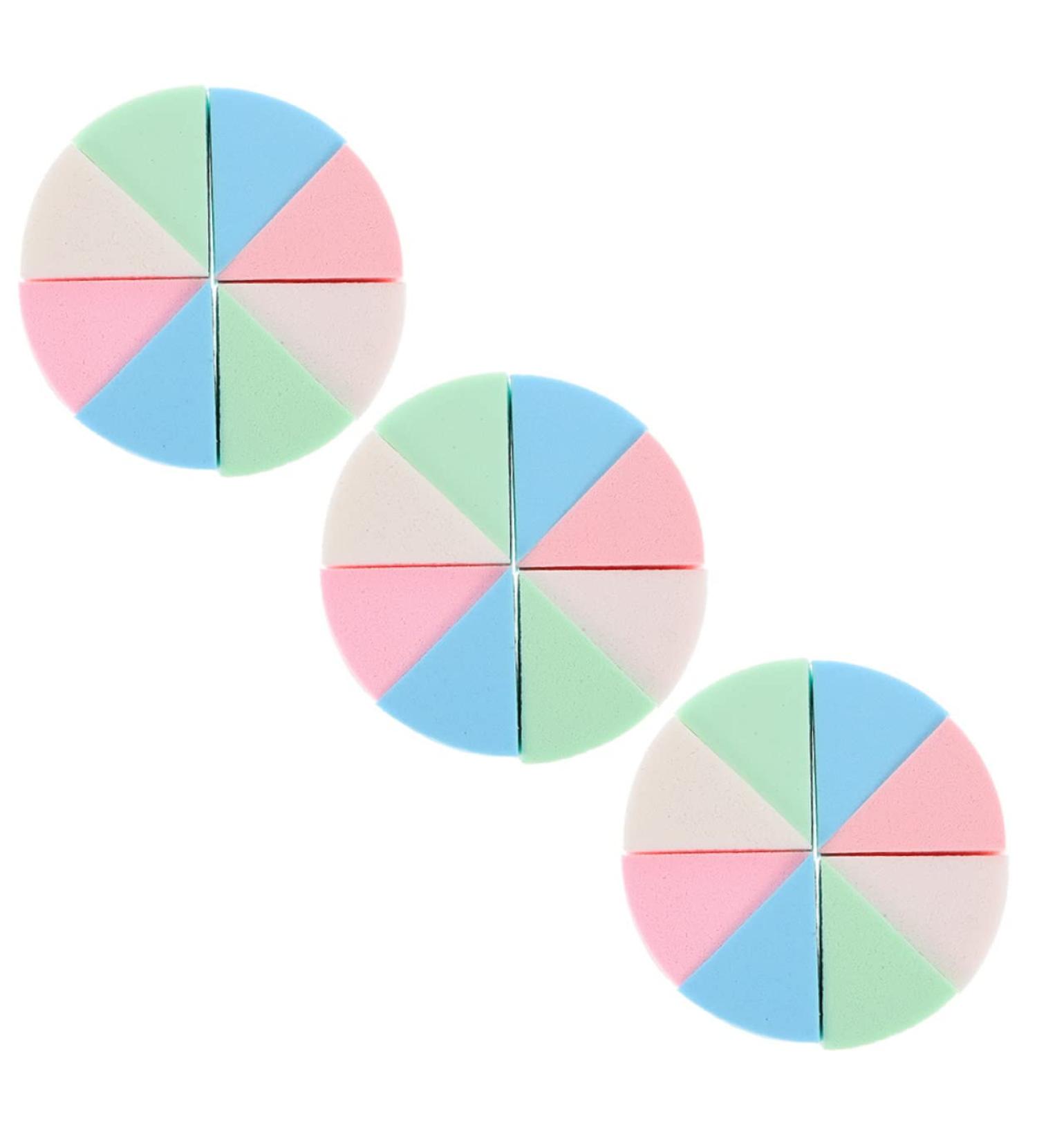 minkissy 3 Sets Triangular Sponge Puff Triangle Sponge Powder Puff Finger Setting Powder Puff Powder Puffs Girls Makeup Foundation Latex Makeup Sponge for Women Sector Miss Wedges Emulsion - Buy Online on SooperMarket.com