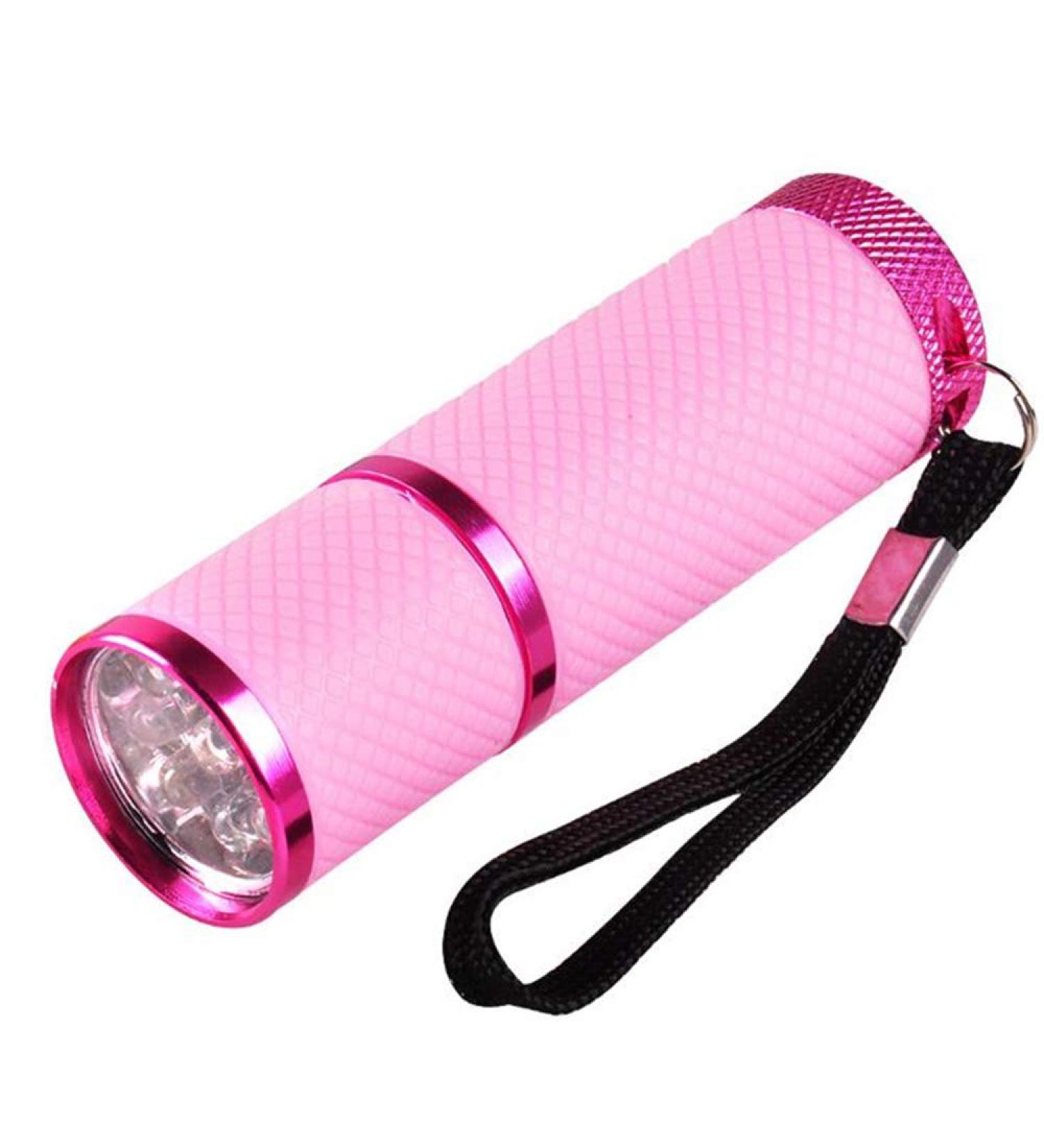 Anself Mini UV Gel Curing Lamp Handheld Nail Dryer Flashlight - 9 LEDs 395nm UV Detector for Facial M-ask - Buy Online on SooperMarket.com