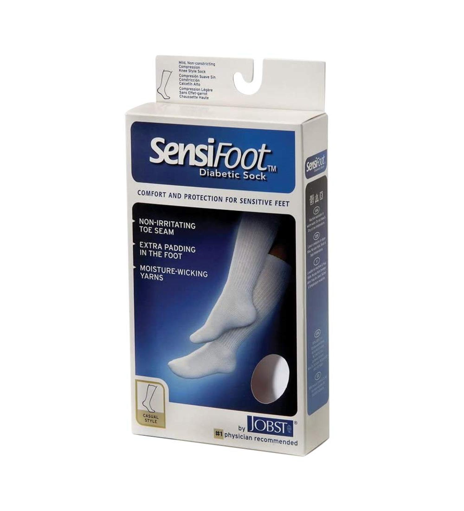 Sensifoot by Jobst Men's / Women's Over-the-Calf Light Support Socks