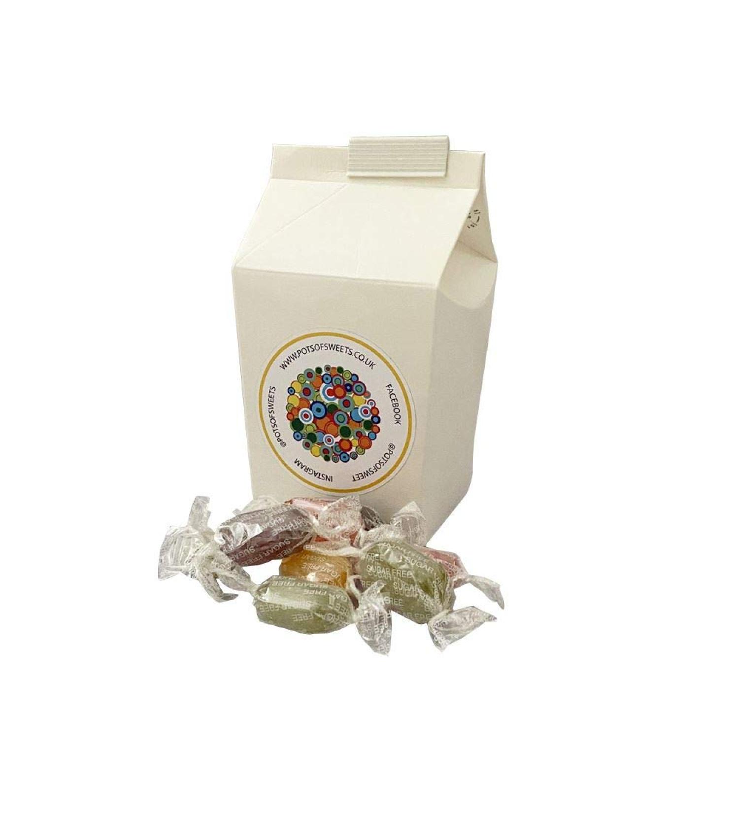 Personalized Customise With Your Own Message or Image 250 Grams Carton of Stockleys Sugar Free Fruit Drops Sweets - Buy Online on SooperMarket.com