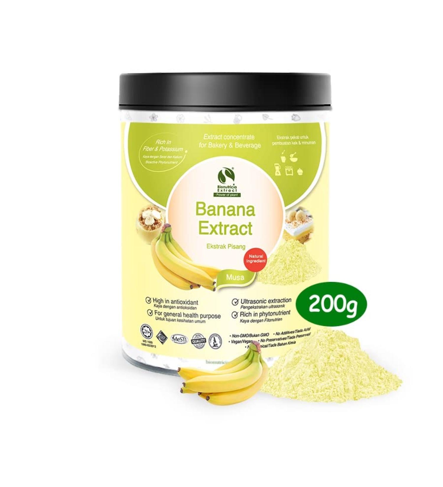 8x Tropical Aroma Banana Extract Powder 200g+Flavonoids and Amines balance High Antioxidant to Reduce of Heart - Buy Online on SooperMarket.com